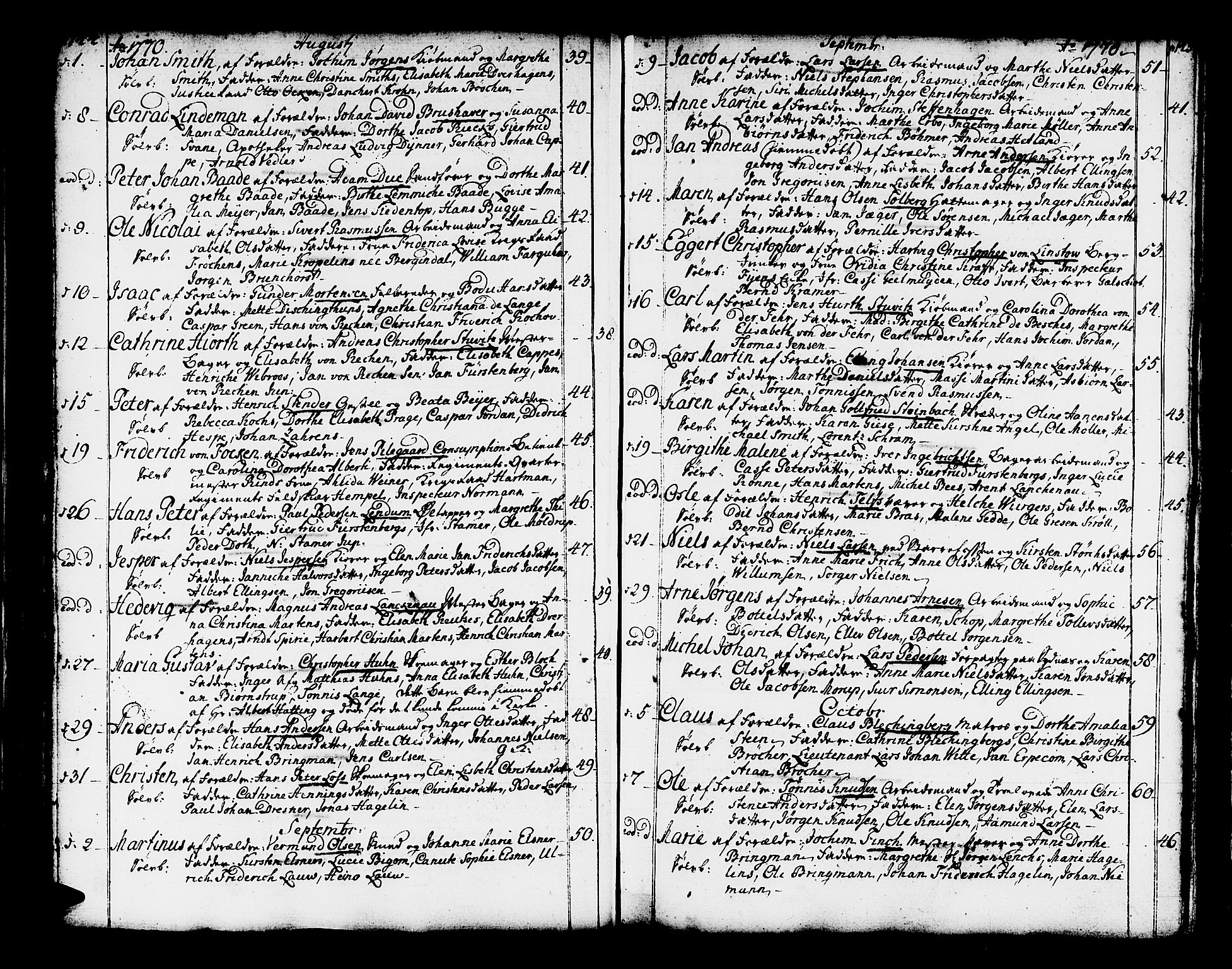 Domkirken sokneprestembete, AV/SAB-A-74801/H/Haa/L0003: Parish register (official) no. A 3, 1758-1789, p. 144-145