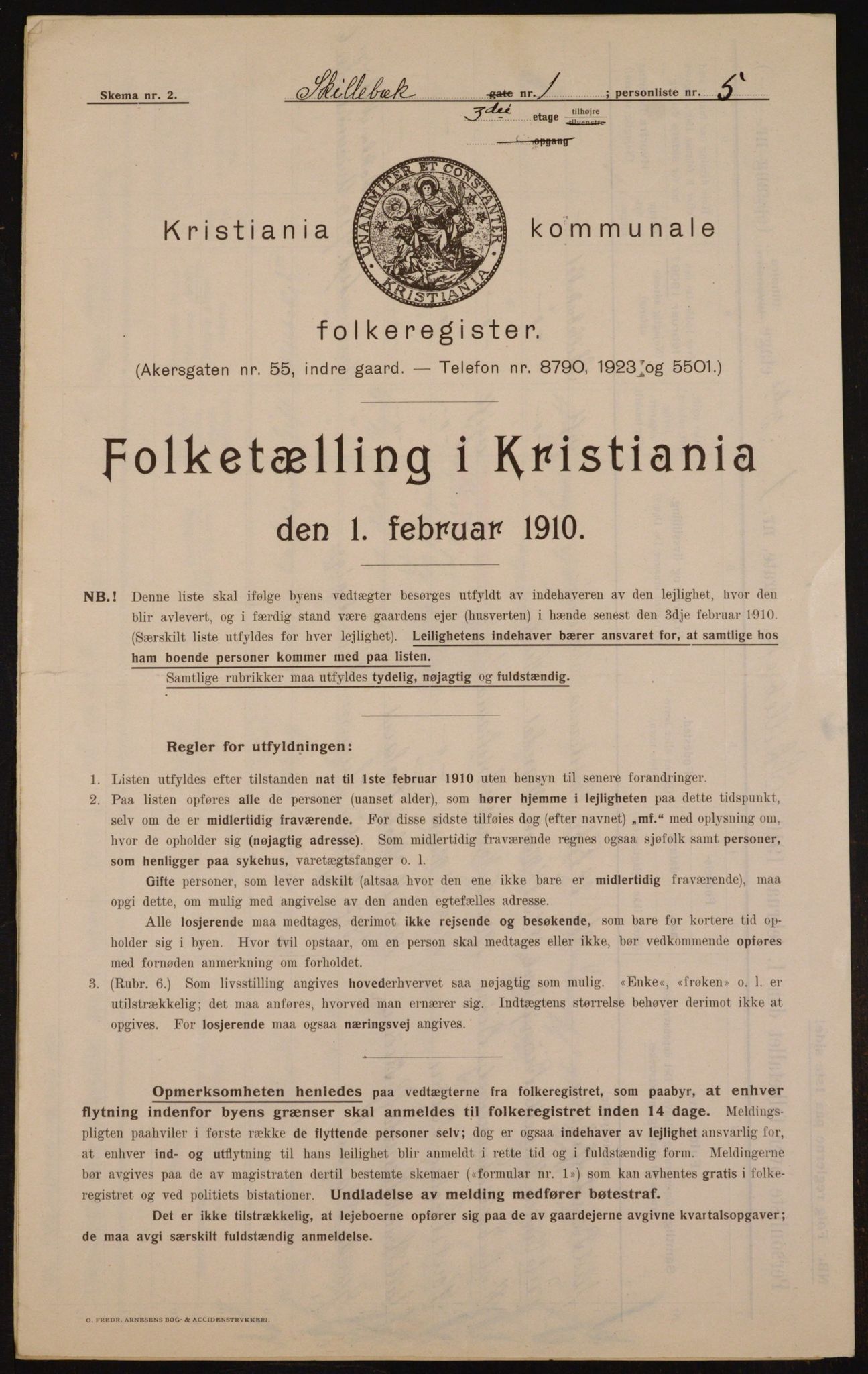 OBA, Municipal Census 1910 for Kristiania, 1910, p. 91031