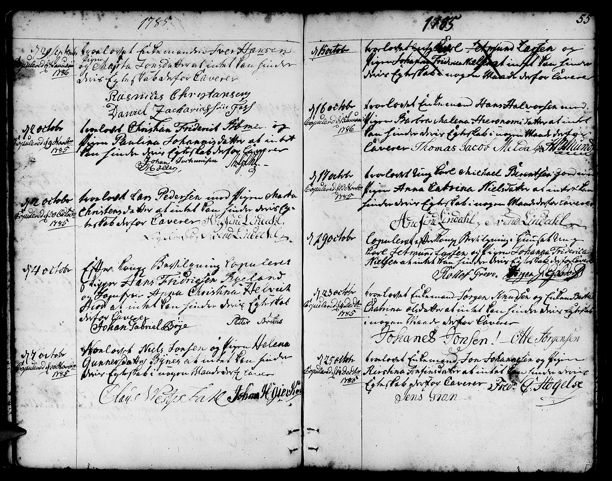 Nykirken Sokneprestembete, SAB/A-77101/H/Haa/L0008: Parish register (official) no. A 8, 1776-1814, p. 55
