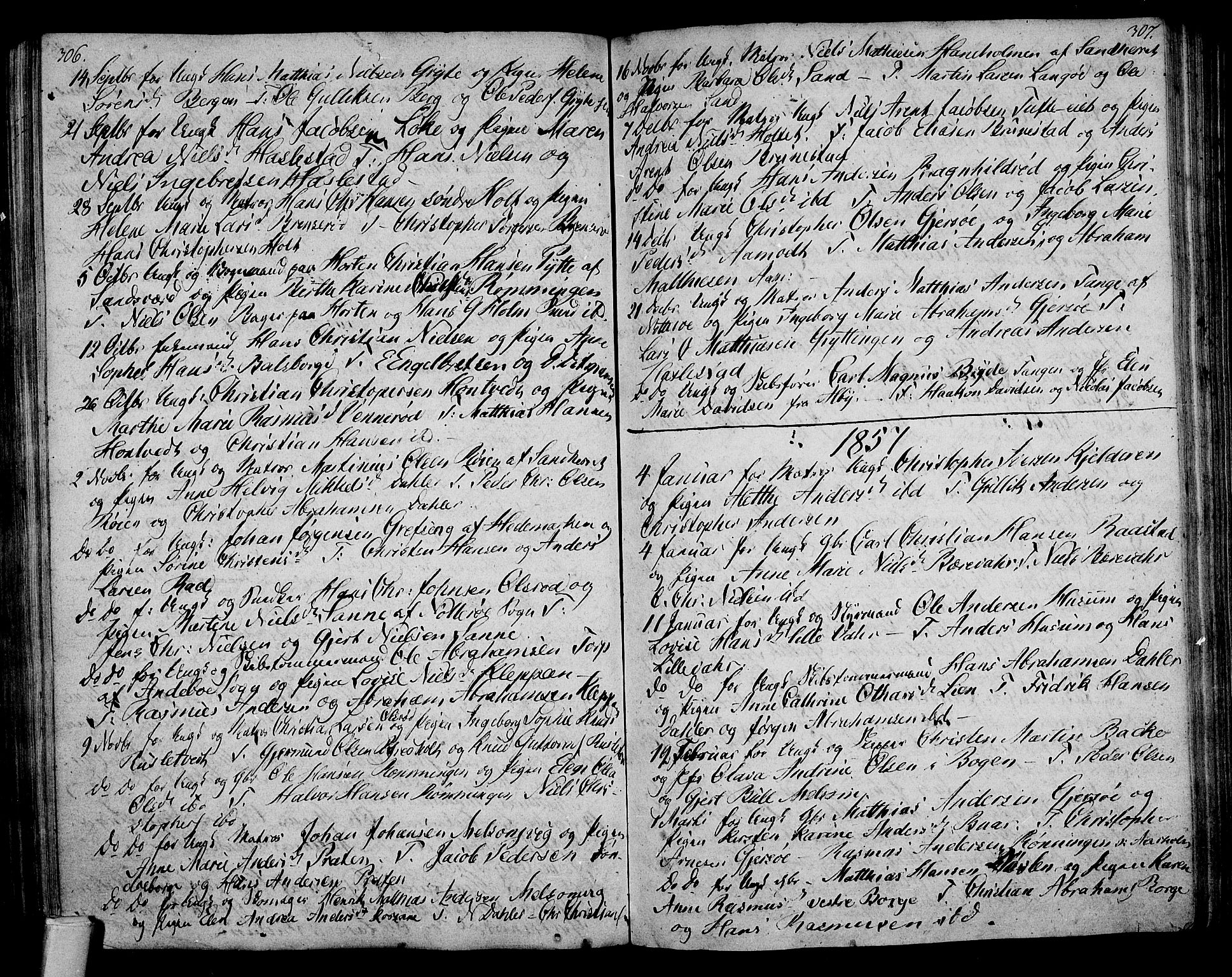 Stokke kirkebøker, SAKO/A-320/F/Fa/L0004: Parish register (official) no. I 4, 1804-1815, p. 306-307