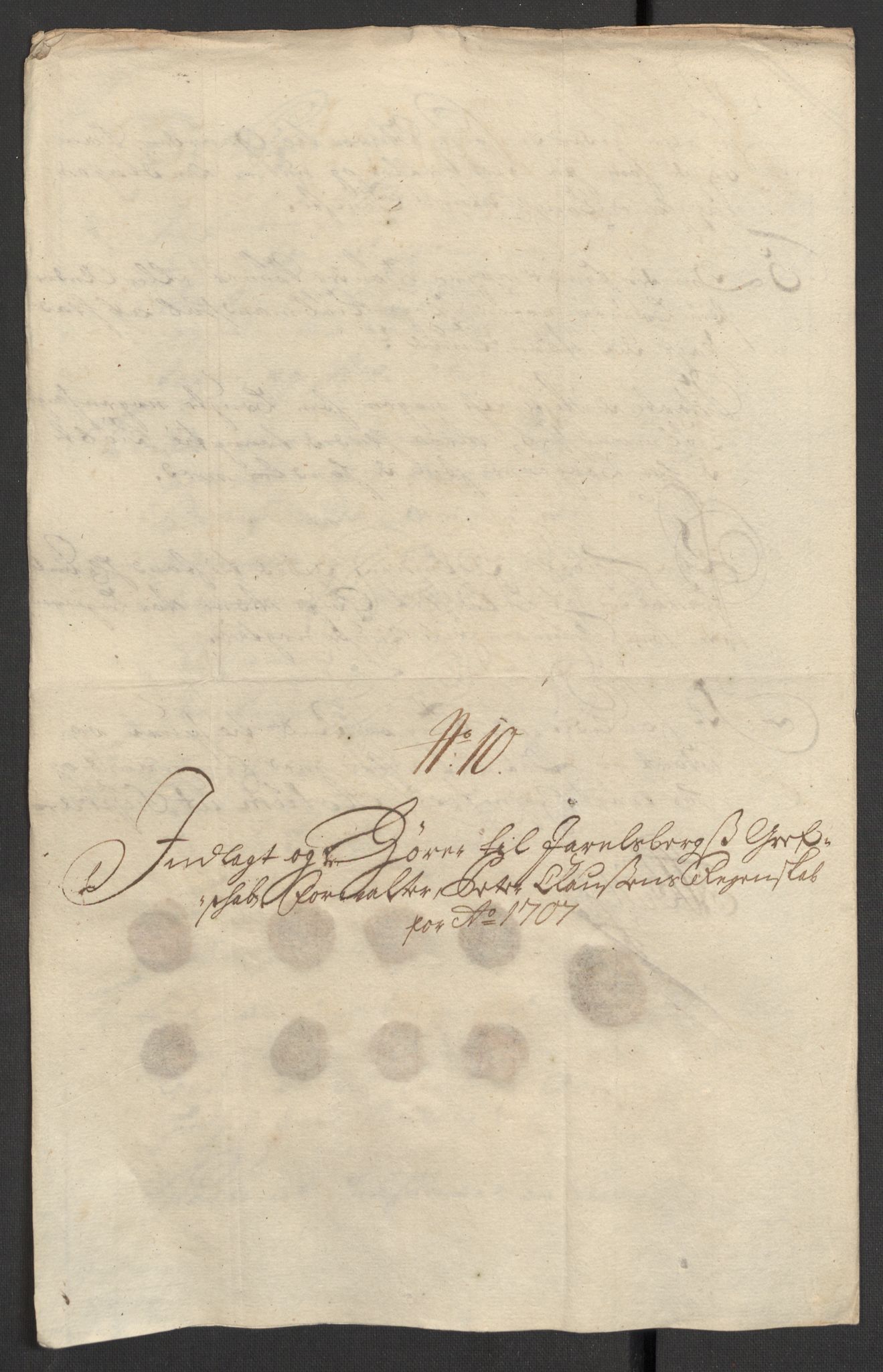 Rentekammeret inntil 1814, Reviderte regnskaper, Fogderegnskap, RA/EA-4092/R32/L1872: Fogderegnskap Jarlsberg grevskap, 1706-1707, p. 422