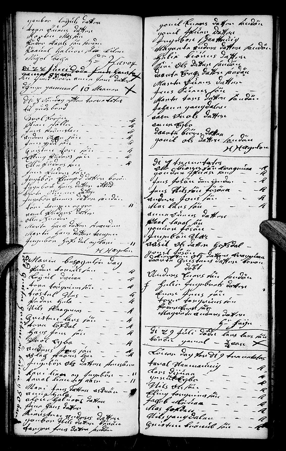 Dypvåg sokneprestkontor, AV/SAK-1111-0007/F/Fb/Fba/L0005: Parish register (copy) no. B 5, 1732-1746, p. 87