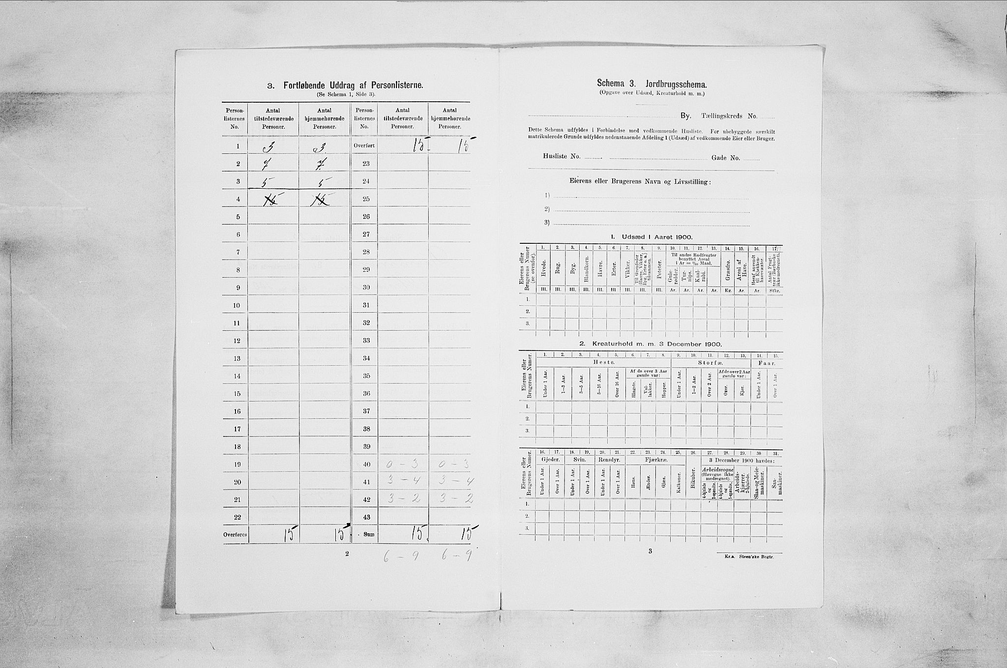 RA, 1900 census for Drammen, 1900, p. 1581