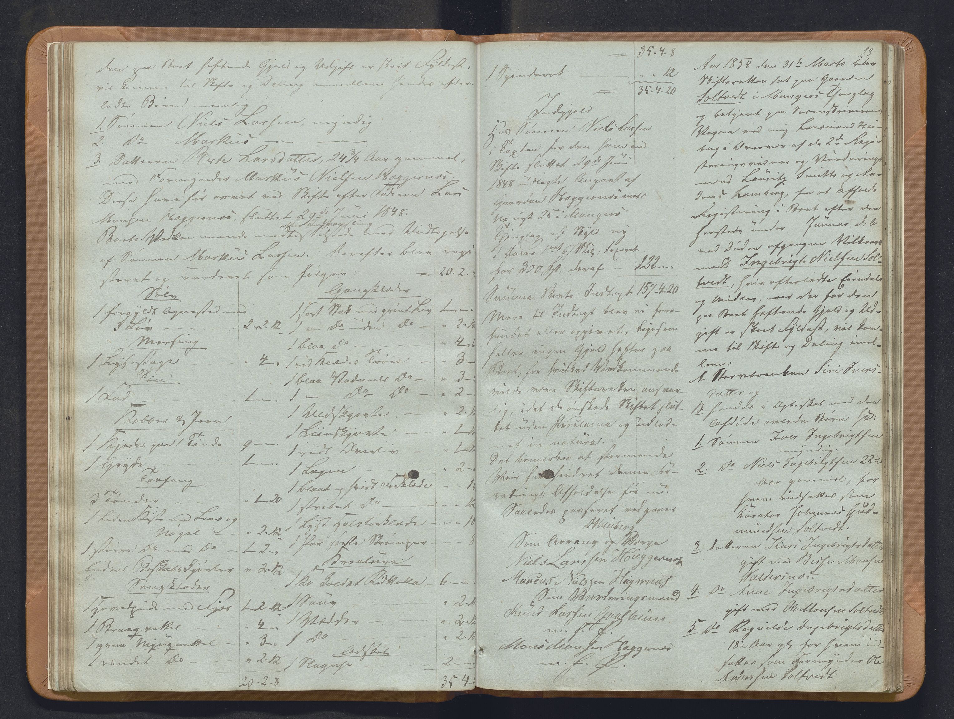 Nordhordland sorenskrivar, SAB/A-2901/1/H/Hb/L0018: Registreringsprotokollar, 1853-1856, p. 23