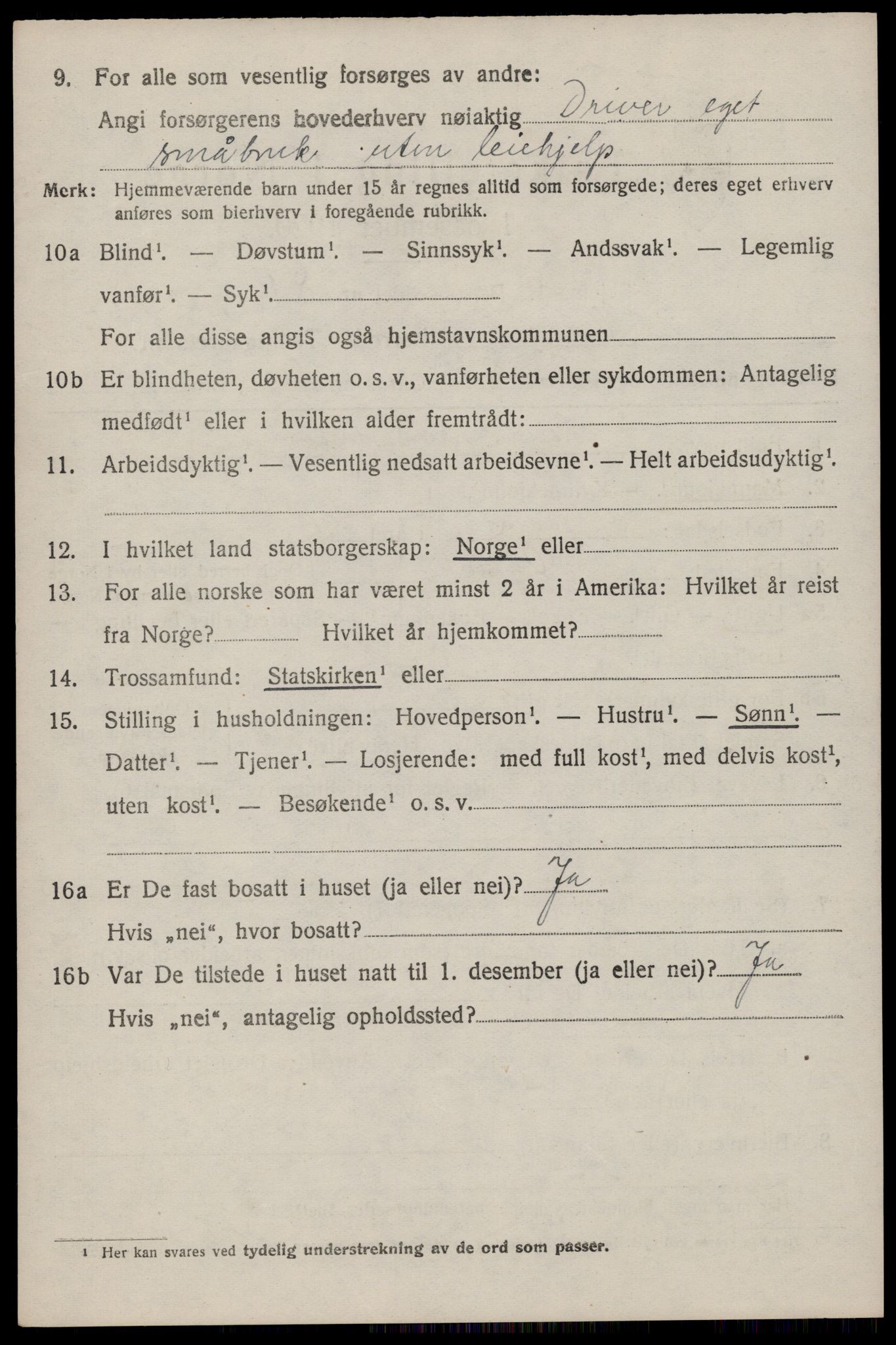 SAST, 1920 census for Ogna, 1920, p. 1902