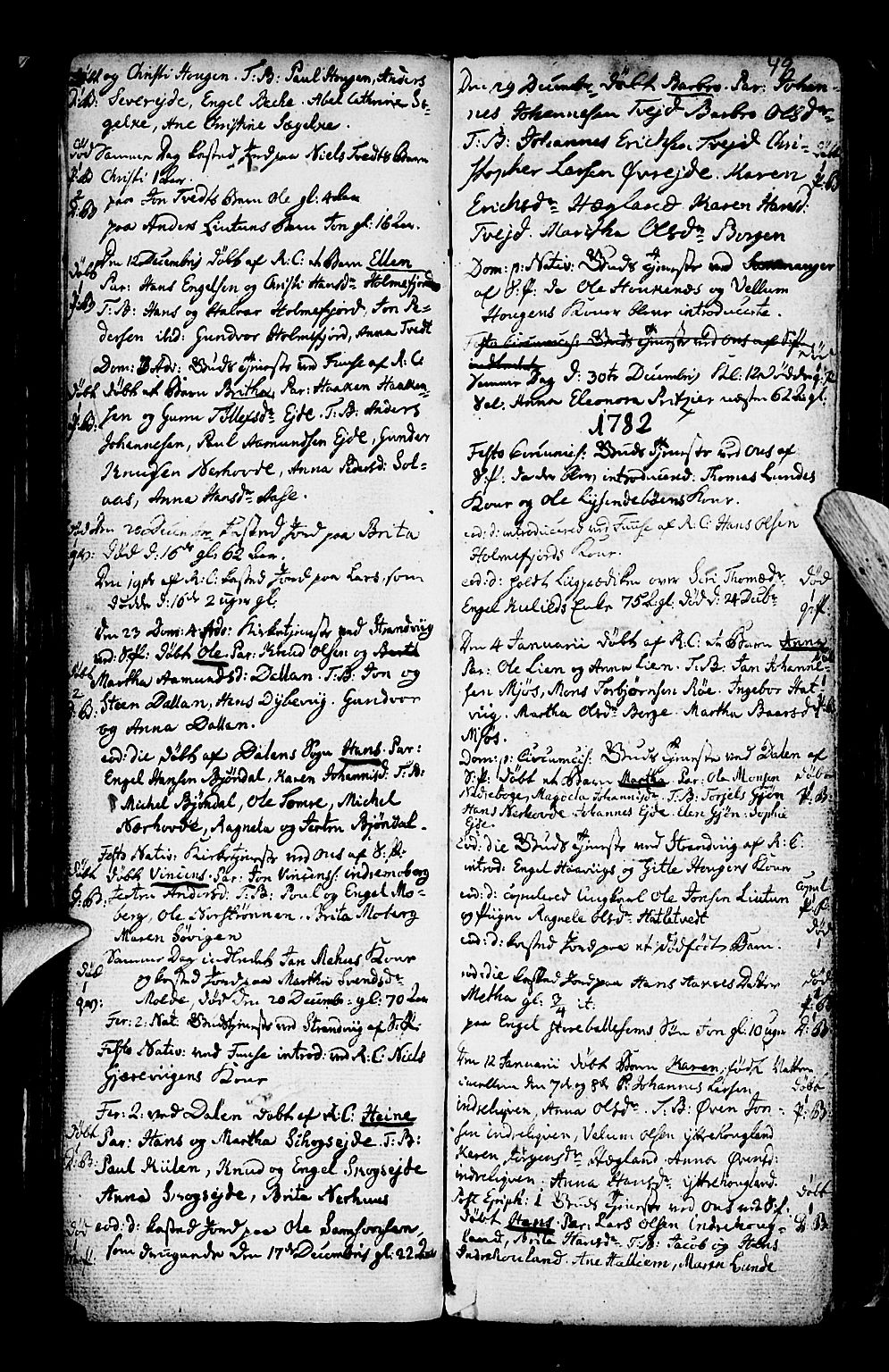 Os sokneprestembete, AV/SAB-A-99929: Parish register (official) no. A 10, 1779-1788, p. 48