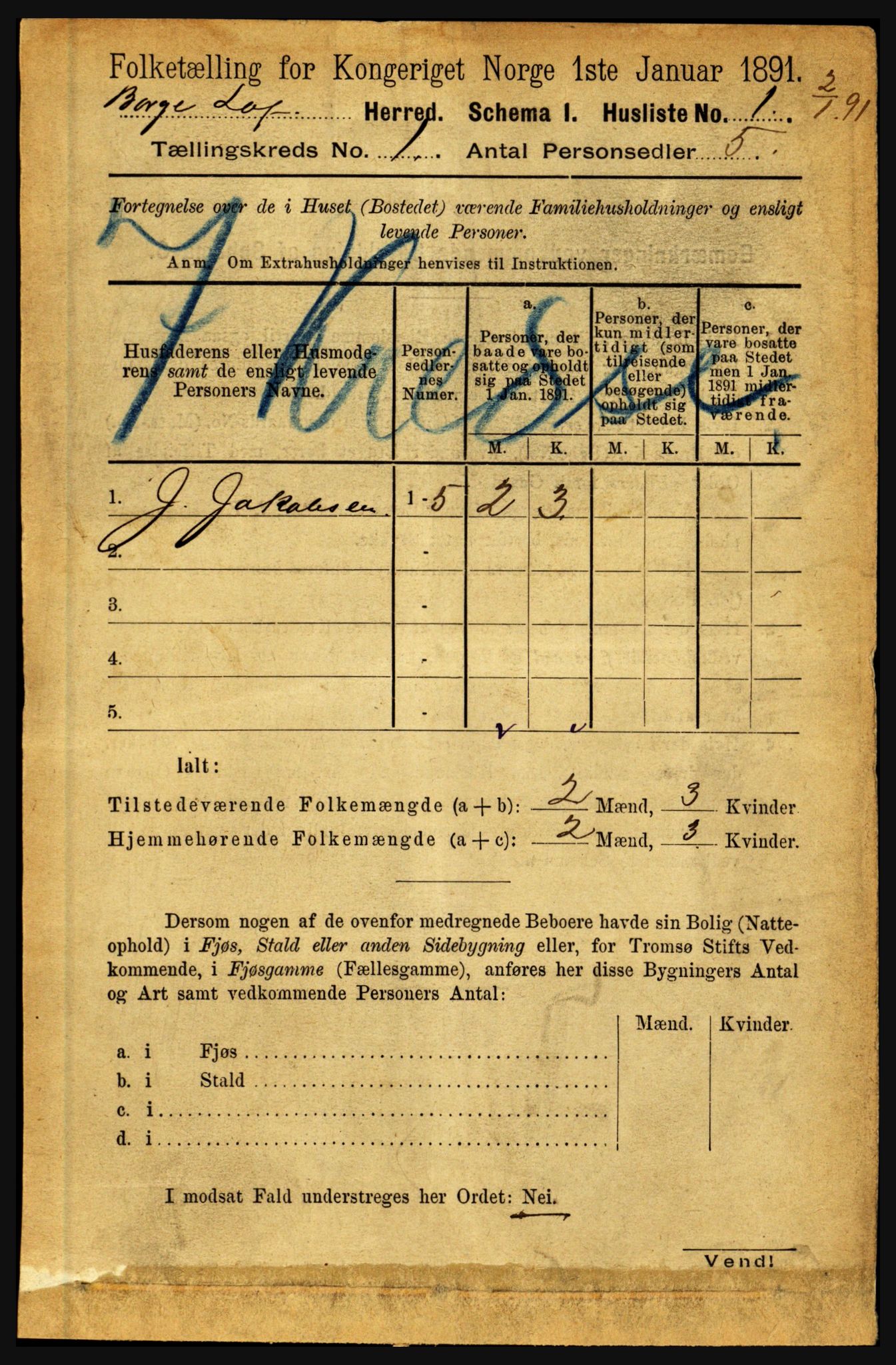 RA, 1891 census for 1862 Borge, 1891, p. 26