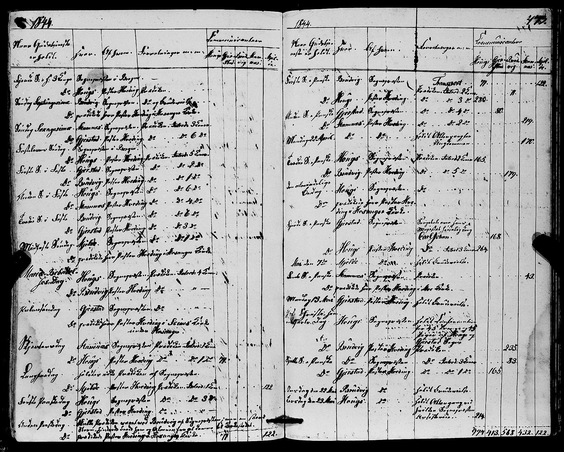 Haus sokneprestembete, AV/SAB-A-75601/H/Haa: Parish register (official) no. A 15, 1838-1847, p. 479