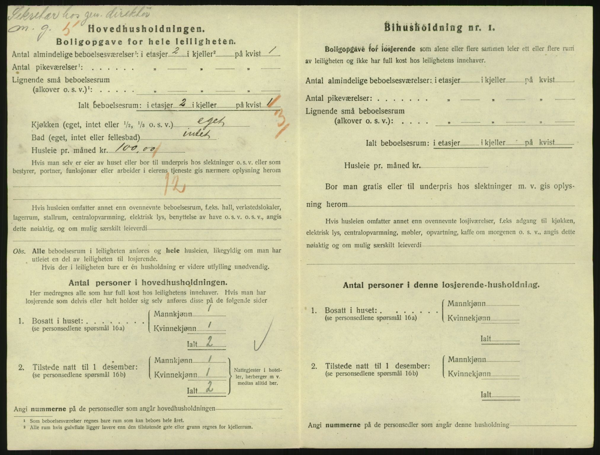 SAO, 1920 census for Kristiania, 1920, p. 16840