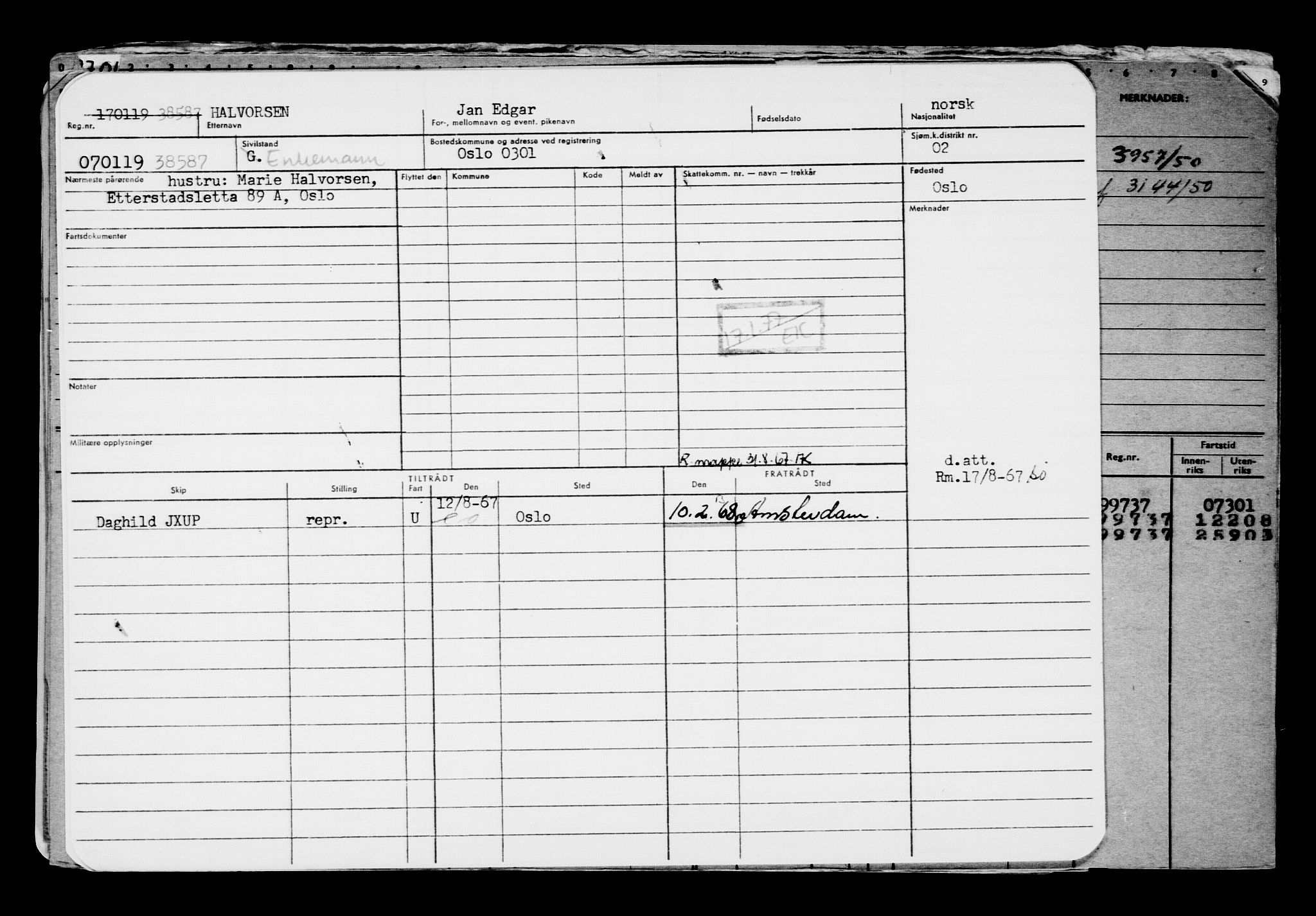 Direktoratet for sjømenn, AV/RA-S-3545/G/Gb/L0165: Hovedkort, 1918-1919, p. 370