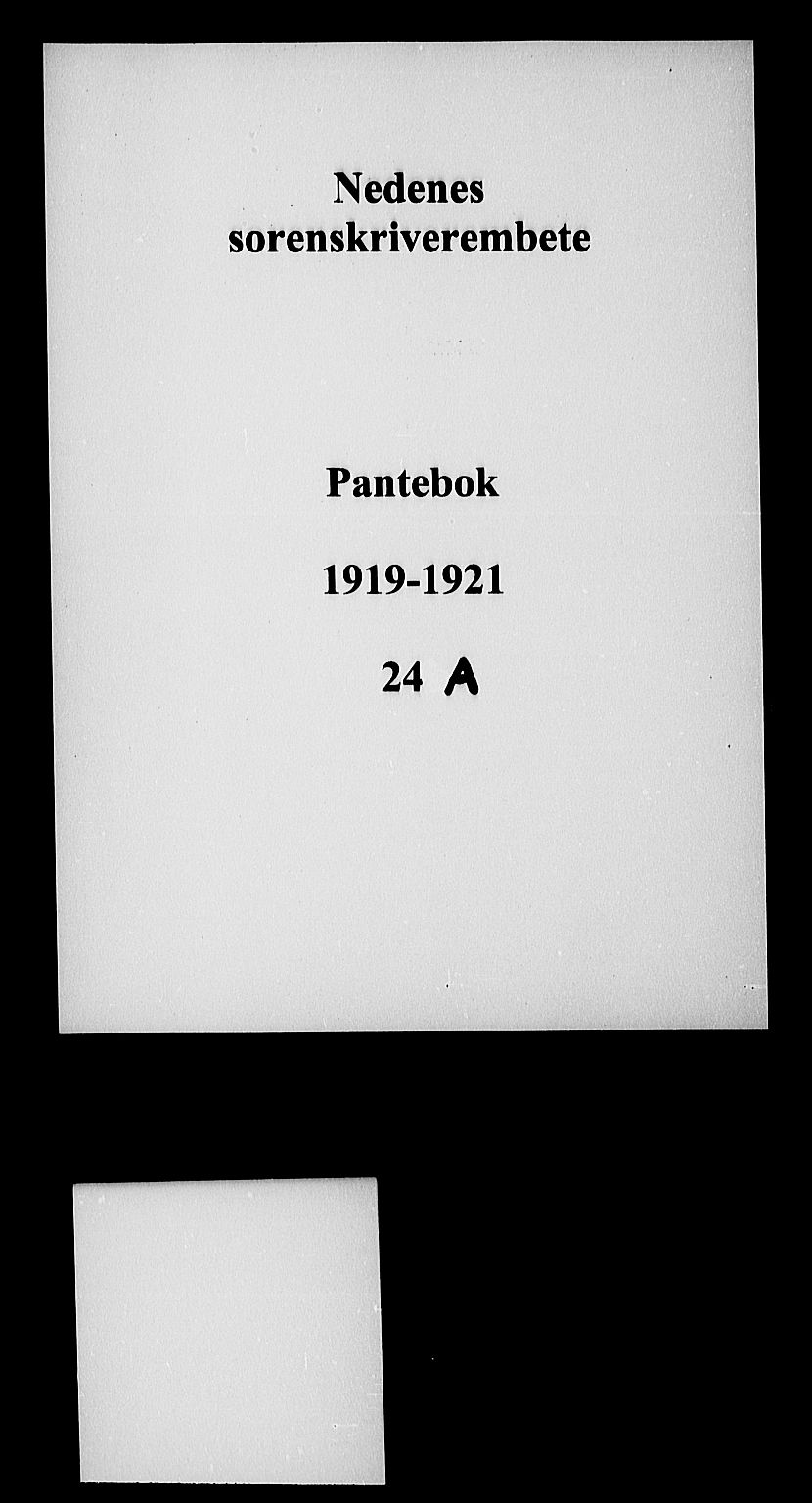 Nedenes sorenskriveri, SAK/1221-0006/G/Gb/Gba/L0027: Mortgage book no. 24a, 1919-1920