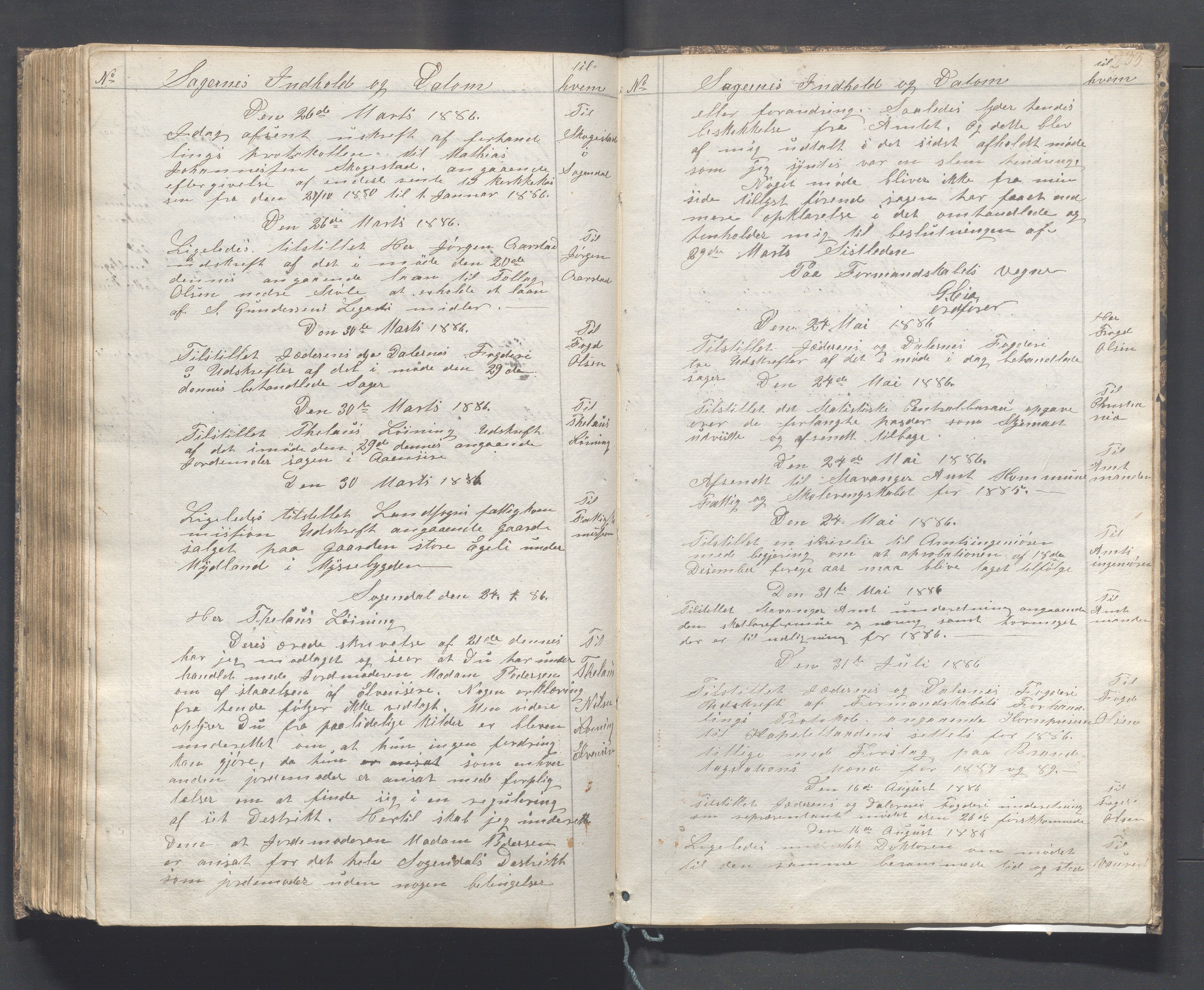 Sokndal kommune - Formannskapet/Sentraladministrasjonen, IKAR/K-101099/B/L0001: Kopibok, 1837-1886, p. 233