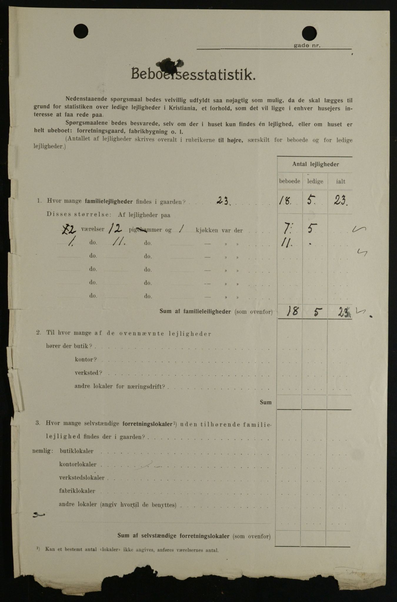 OBA, Municipal Census 1908 for Kristiania, 1908, p. 31711