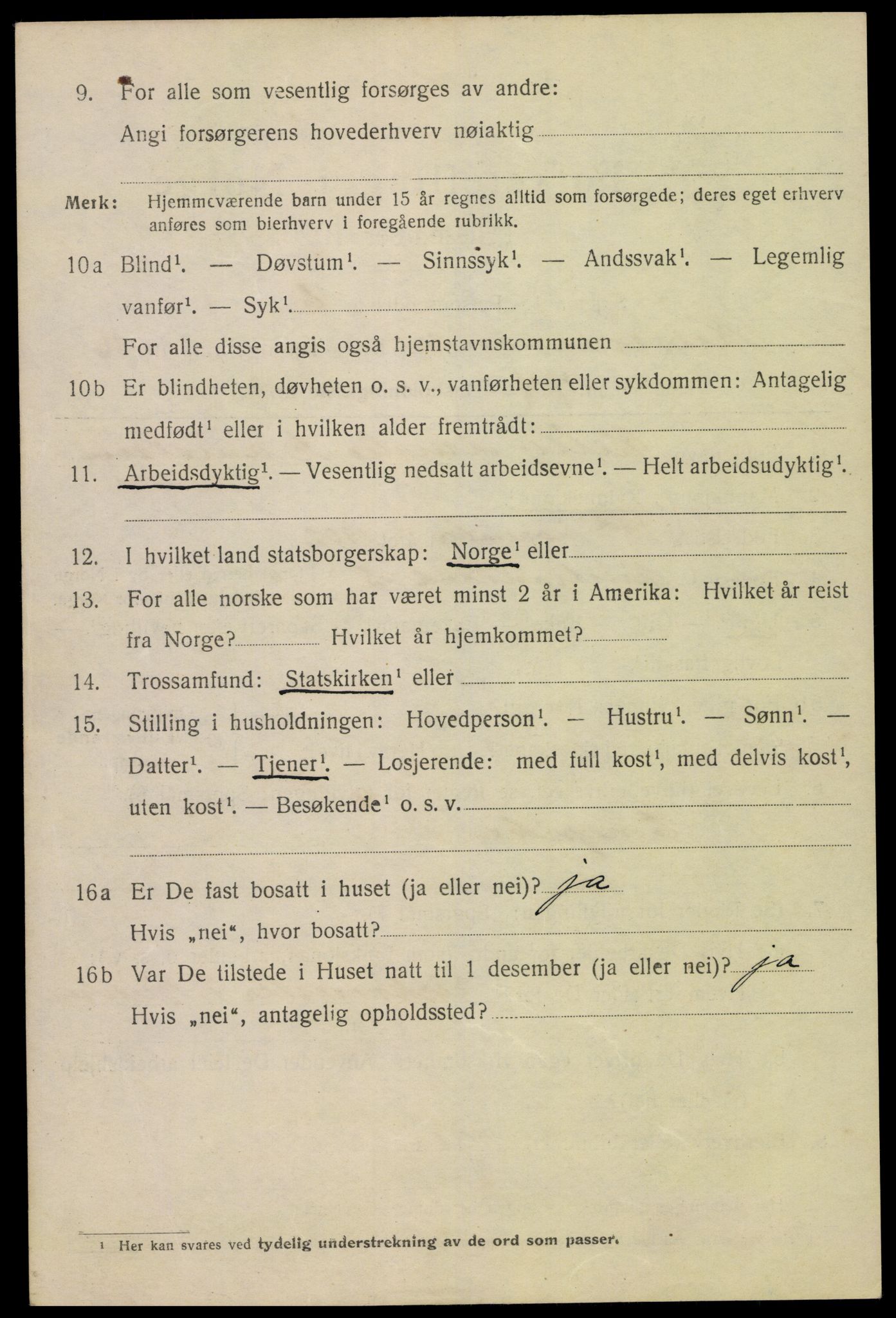 SAK, 1920 census for Kristiansand, 1920, p. 32384