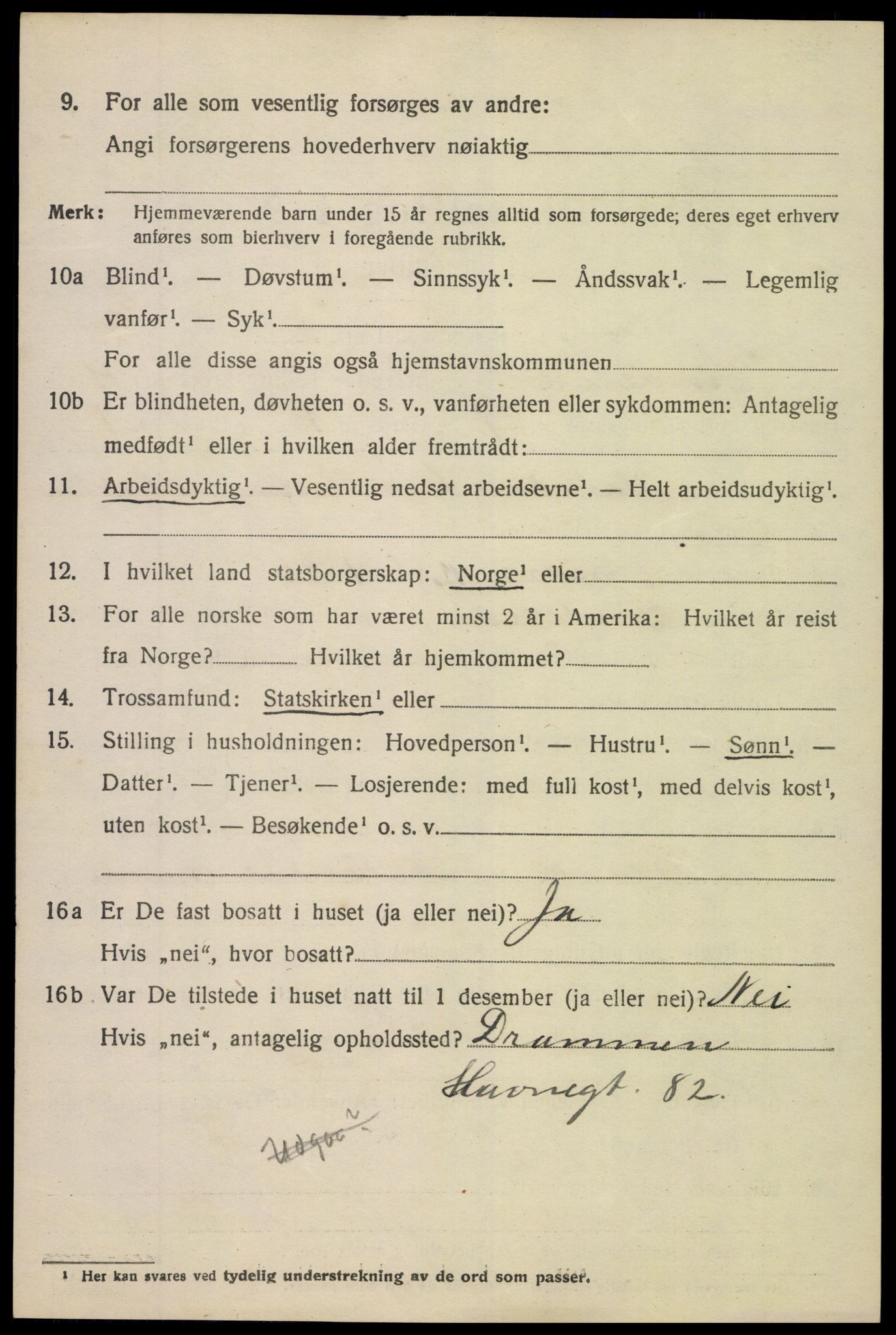 SAK, 1920 census for Søndeled, 1920, p. 2862