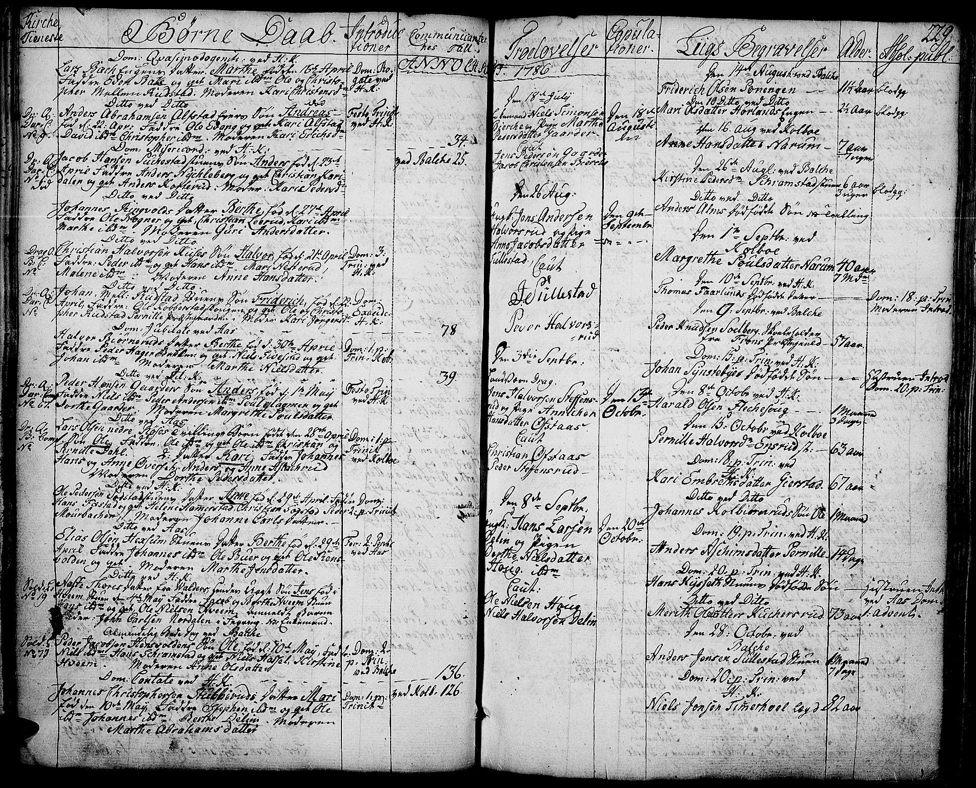 Toten prestekontor, SAH/PREST-102/H/Ha/Haa/L0006: Parish register (official) no. 6, 1773-1793, p. 229