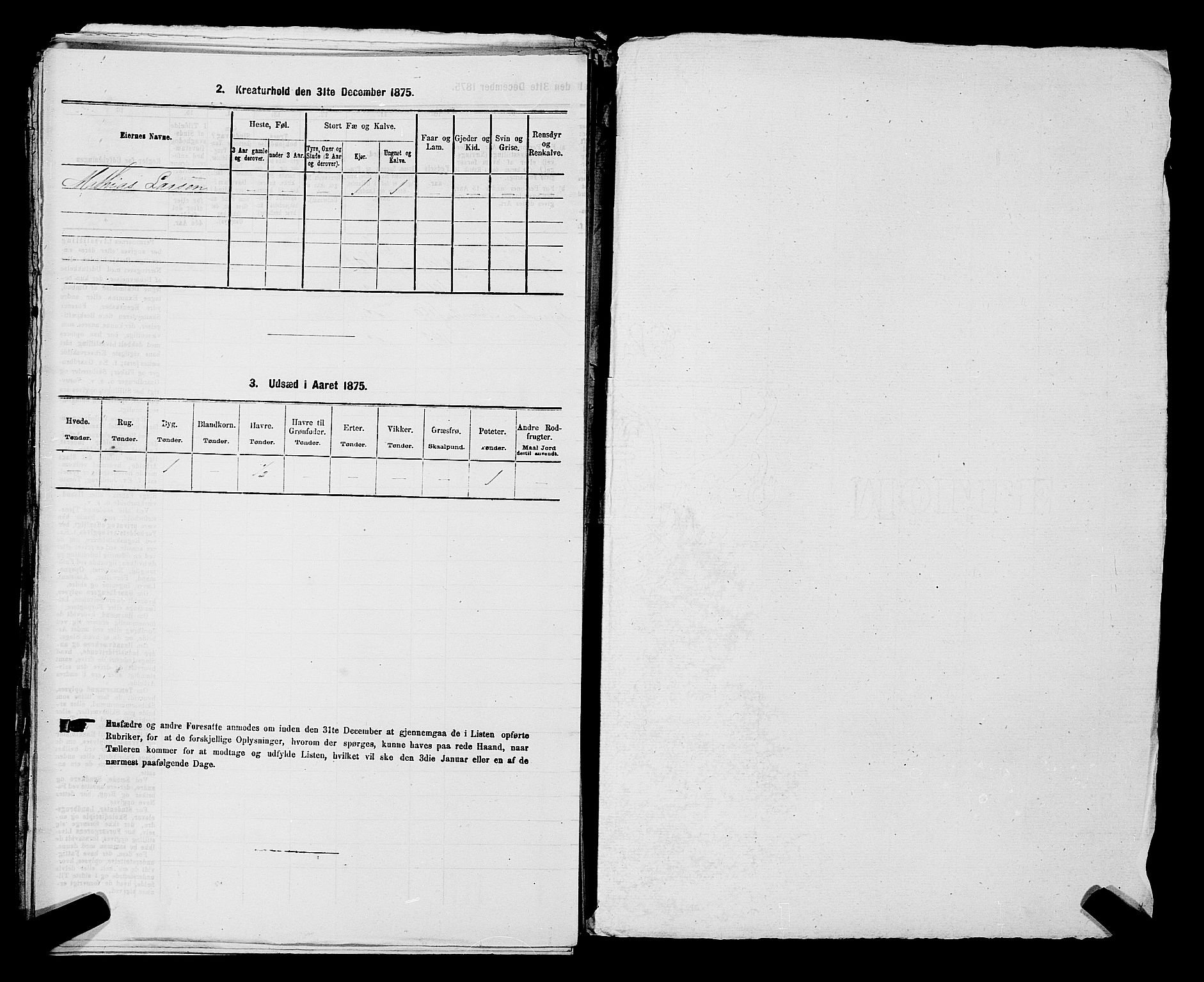 RA, 1875 census for 0227P Fet, 1875, p. 1343