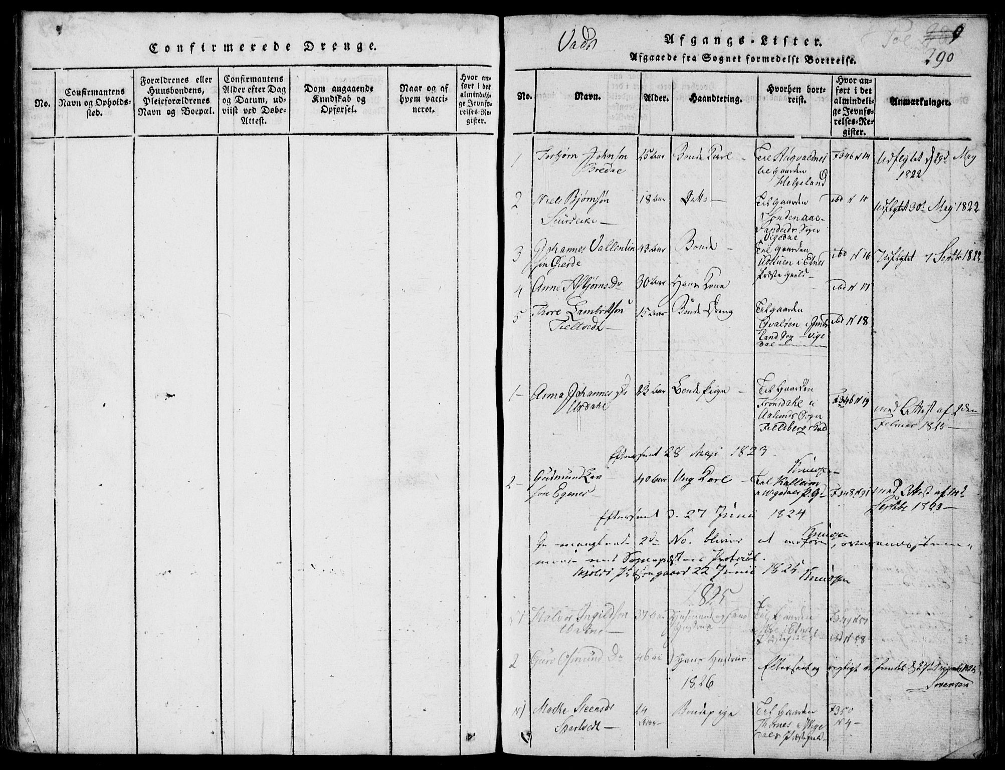 Skjold sokneprestkontor, SAST/A-101847/H/Ha/Hab/L0002: Parish register (copy) no. B 2 /2, 1815-1830, p. 290