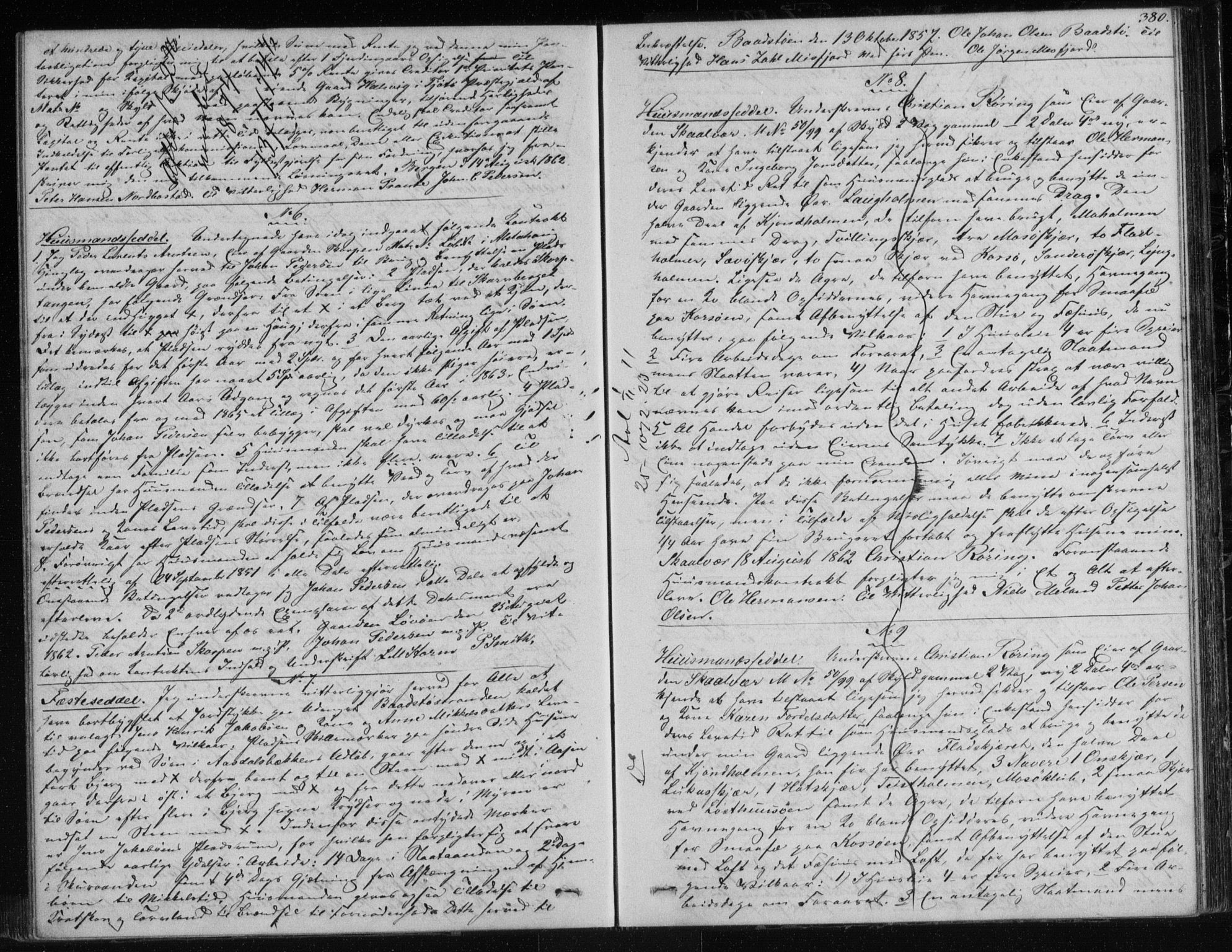 Søndre Helgeland sorenskriveri, AV/SAT-A-4575/1/2/2C/L0001: Mortgage book no. 12, 1860-1864, p. 380