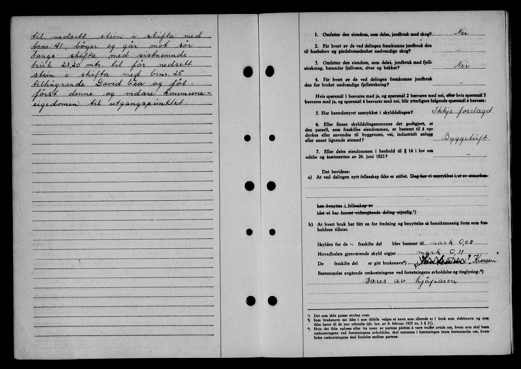 Karmsund sorenskriveri, SAST/A-100311/01/II/IIB/L0090: Mortgage book no. 70A, 1947-1947, Diary no: : 1617/1947