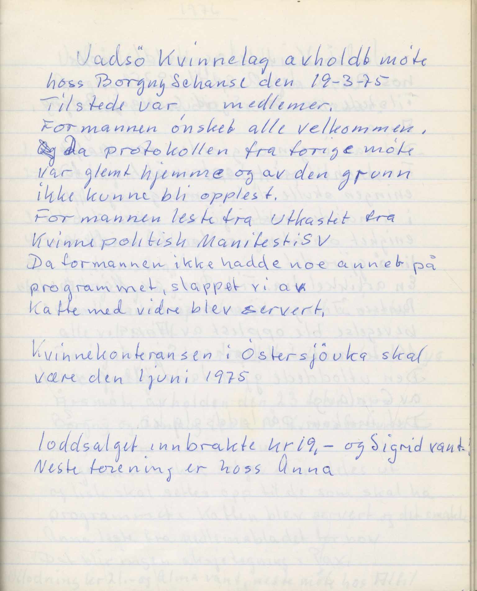 Vadsø Kvinnelag, FMFB/A-1054/A/L0003: Møteprotokoll, 1971-1980, p. 68