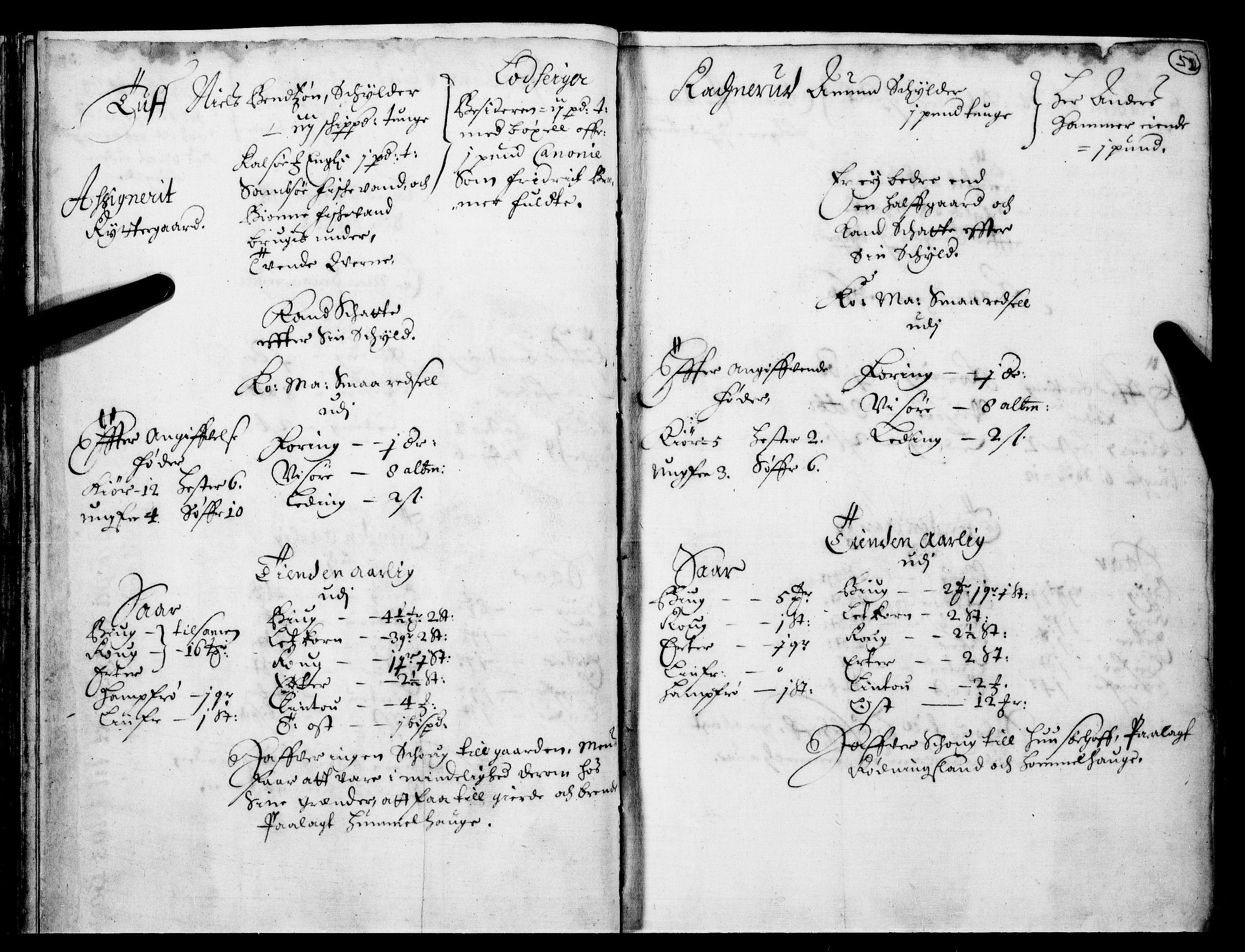 Rentekammeret inntil 1814, Realistisk ordnet avdeling, RA/EA-4070/N/Nb/Nba/L0016: Hadeland og Valdres fogderi, 1. del, 1667, p. 51b-52a