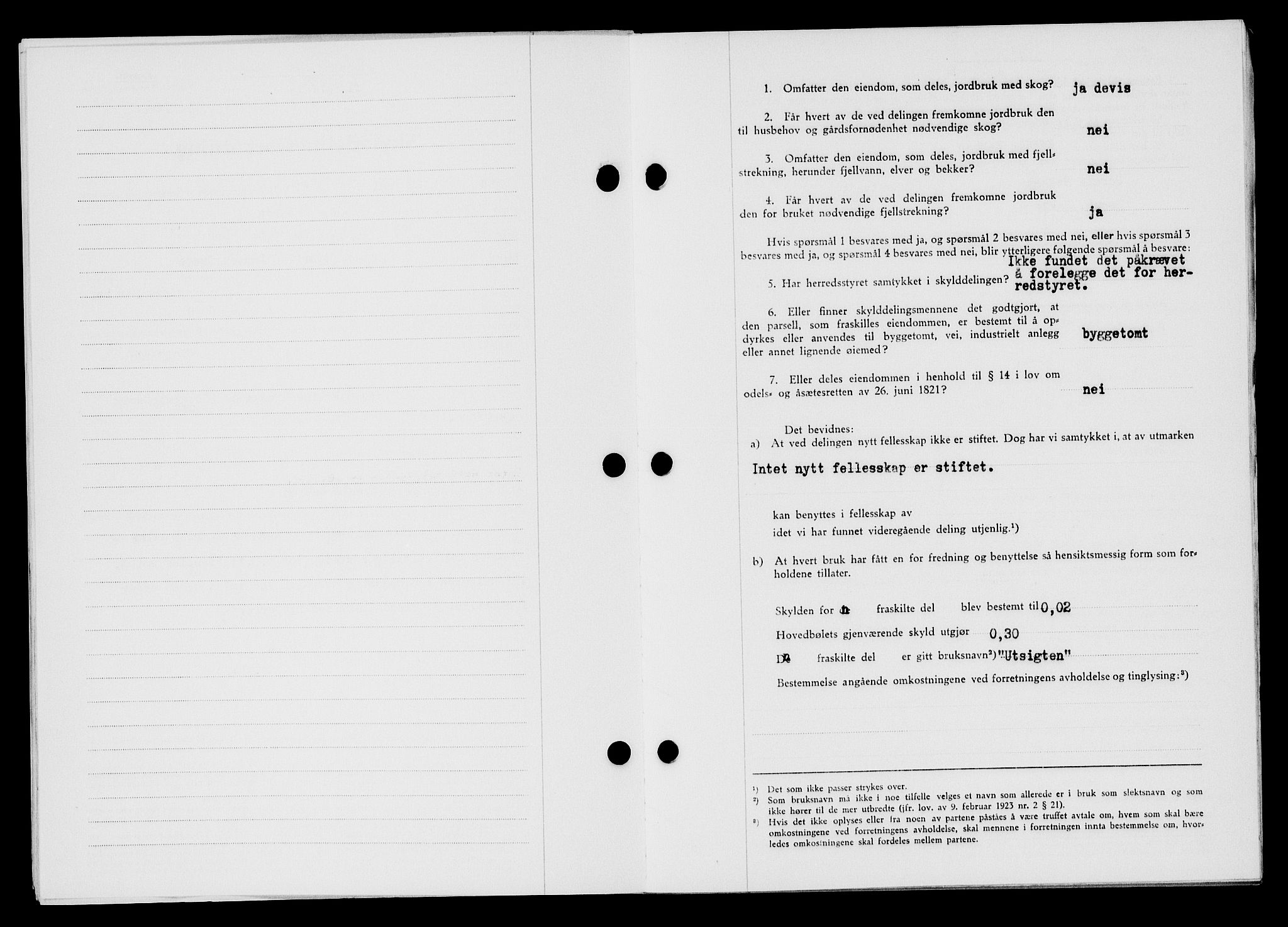 Flekkefjord sorenskriveri, SAK/1221-0001/G/Gb/Gba/L0057: Mortgage book no. A-5, 1941-1942, Diary no: : 485/1942
