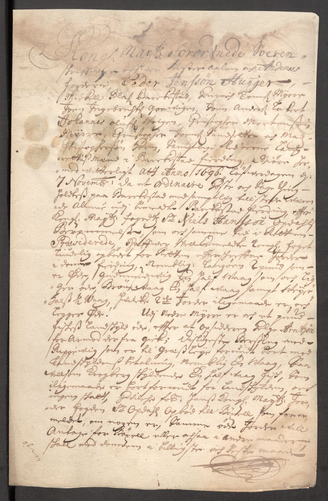 Rentekammeret inntil 1814, Reviderte regnskaper, Fogderegnskap, AV/RA-EA-4092/R67/L4678: Fogderegnskap Vesterålen, Andenes og Lofoten, 1696-1708, p. 130