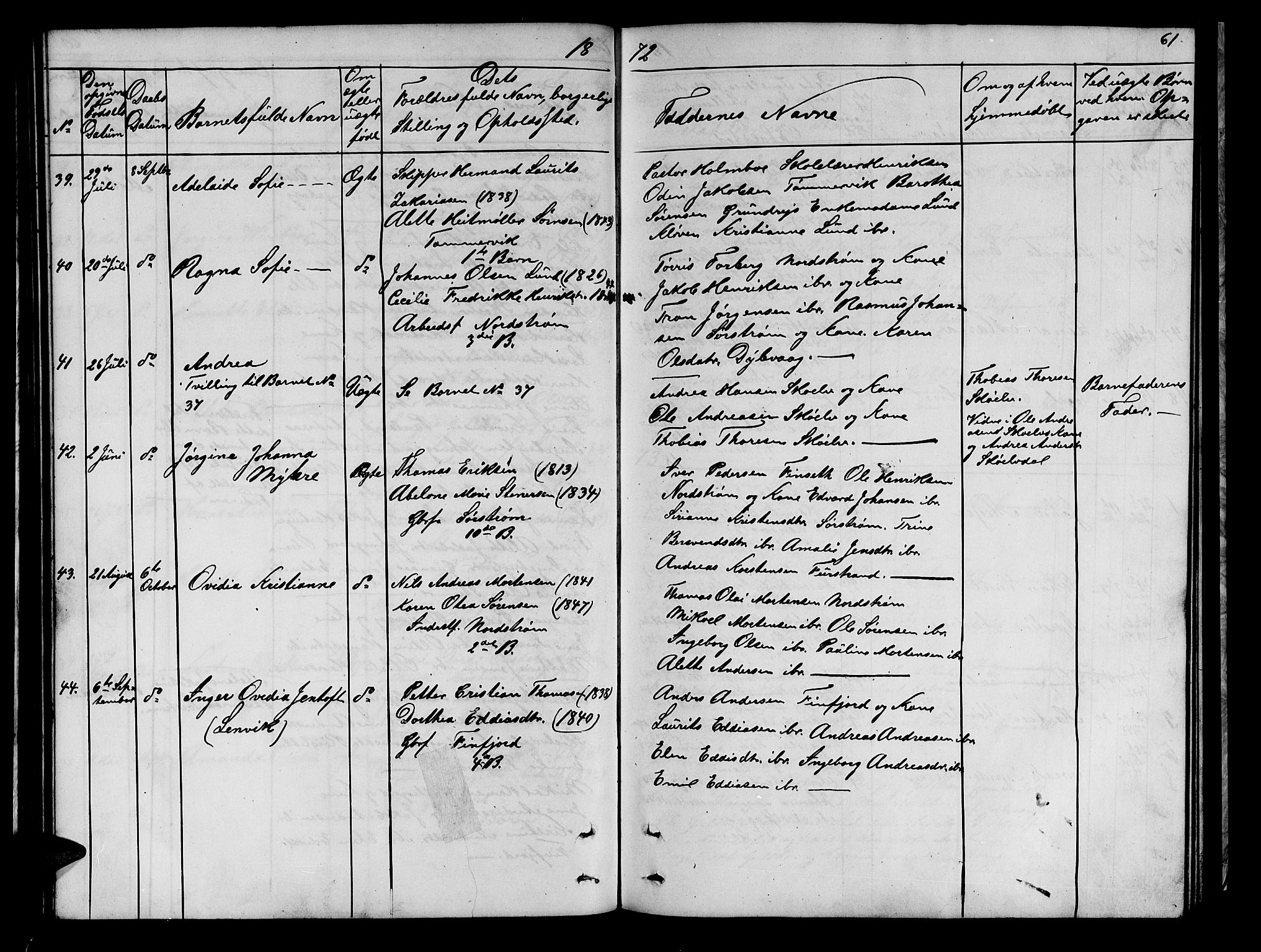 Tranøy sokneprestkontor, SATØ/S-1313/I/Ia/Iab/L0021klokker: Parish register (copy) no. 21, 1861-1886, p. 61