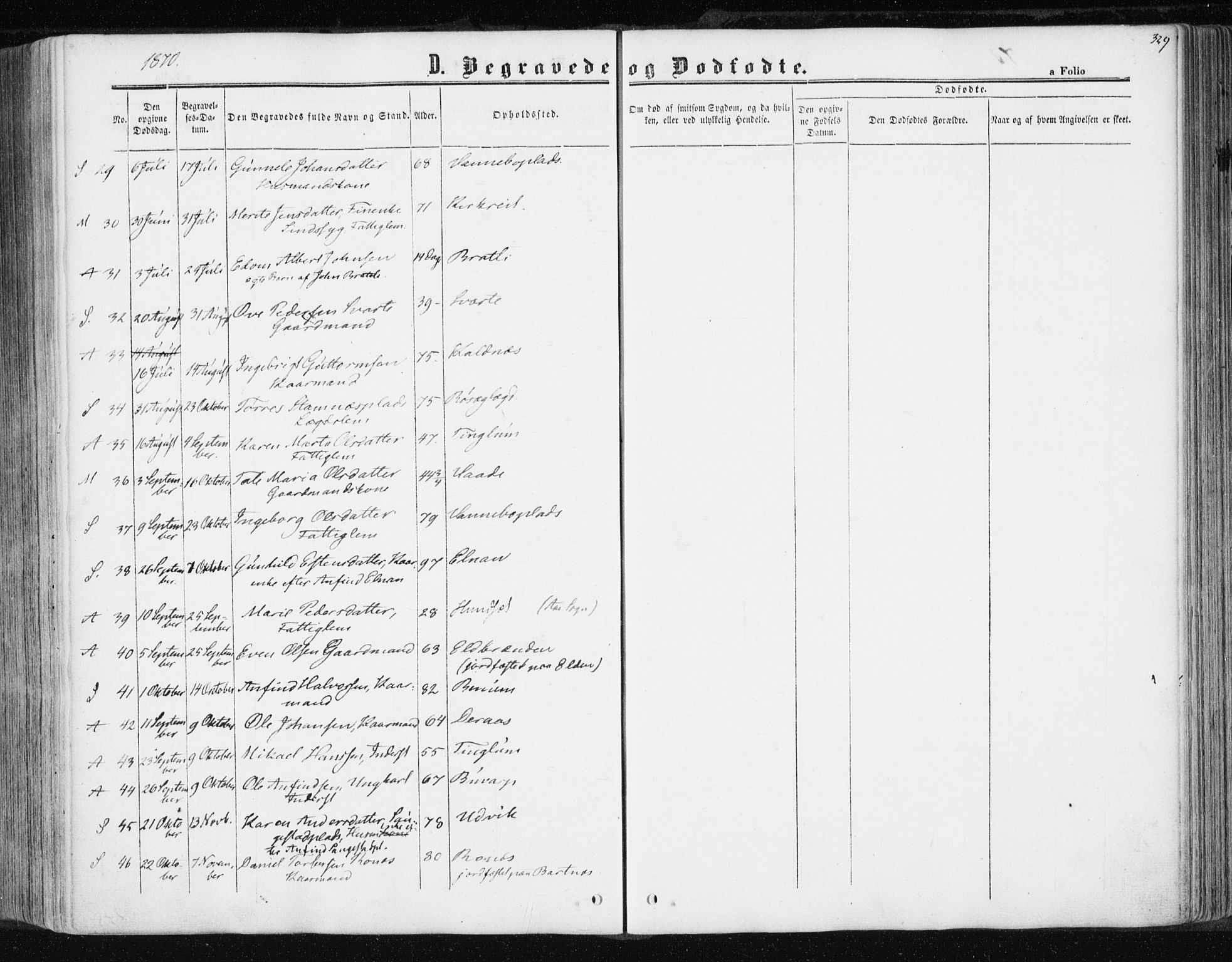 Ministerialprotokoller, klokkerbøker og fødselsregistre - Nord-Trøndelag, SAT/A-1458/741/L0394: Parish register (official) no. 741A08, 1864-1877, p. 329