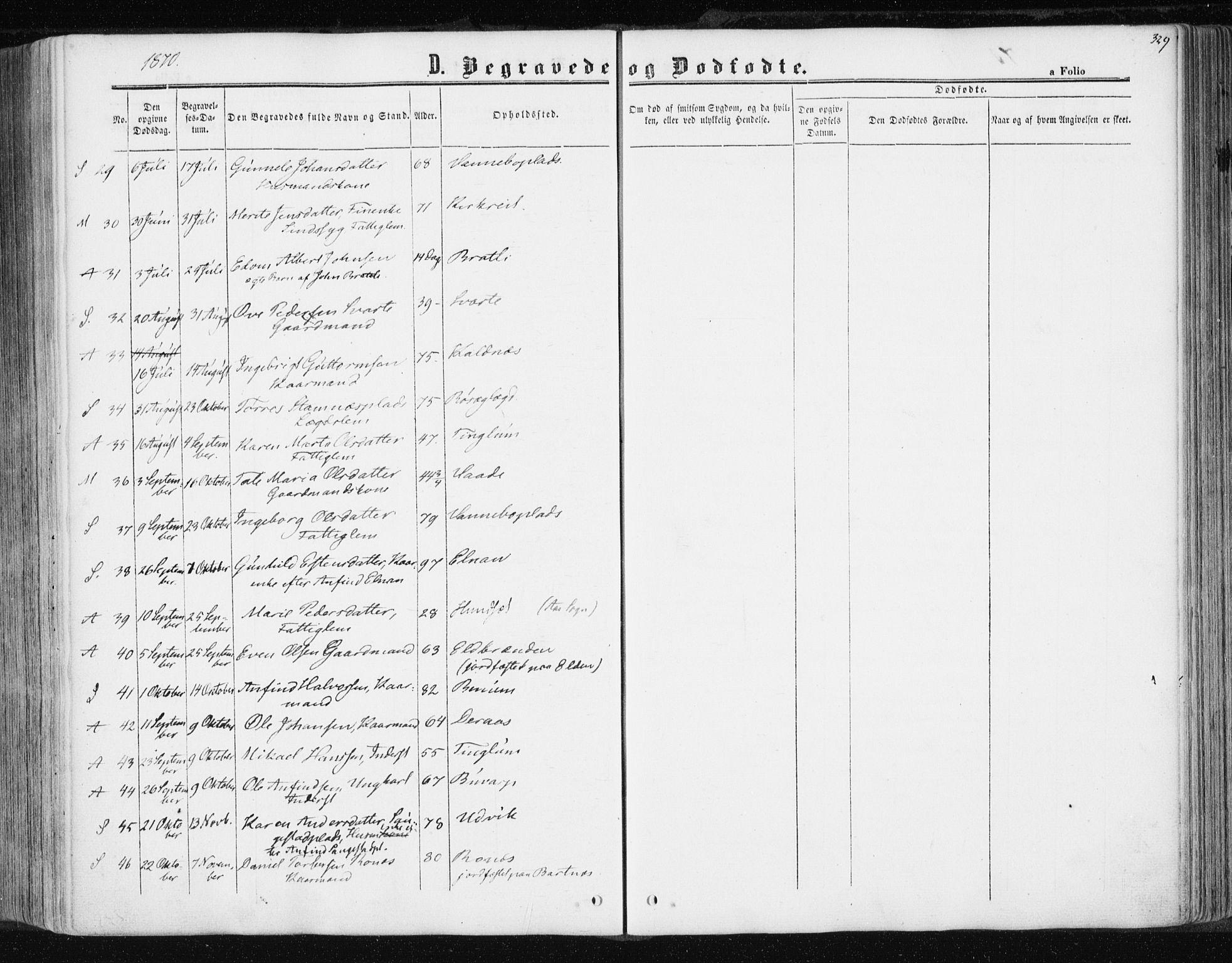 Ministerialprotokoller, klokkerbøker og fødselsregistre - Nord-Trøndelag, AV/SAT-A-1458/741/L0394: Parish register (official) no. 741A08, 1864-1877, p. 329