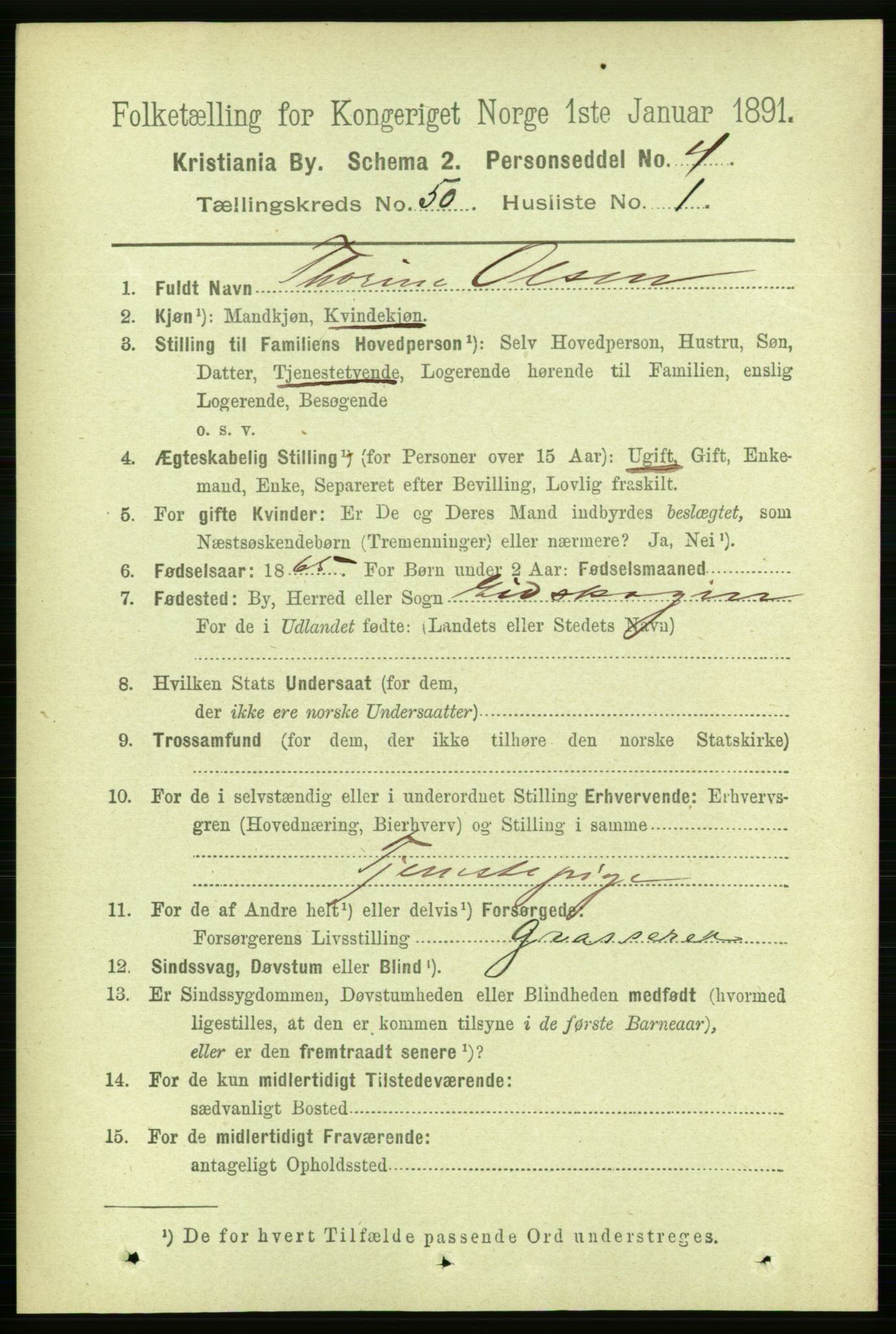 RA, 1891 census for 0301 Kristiania, 1891, p. 28983