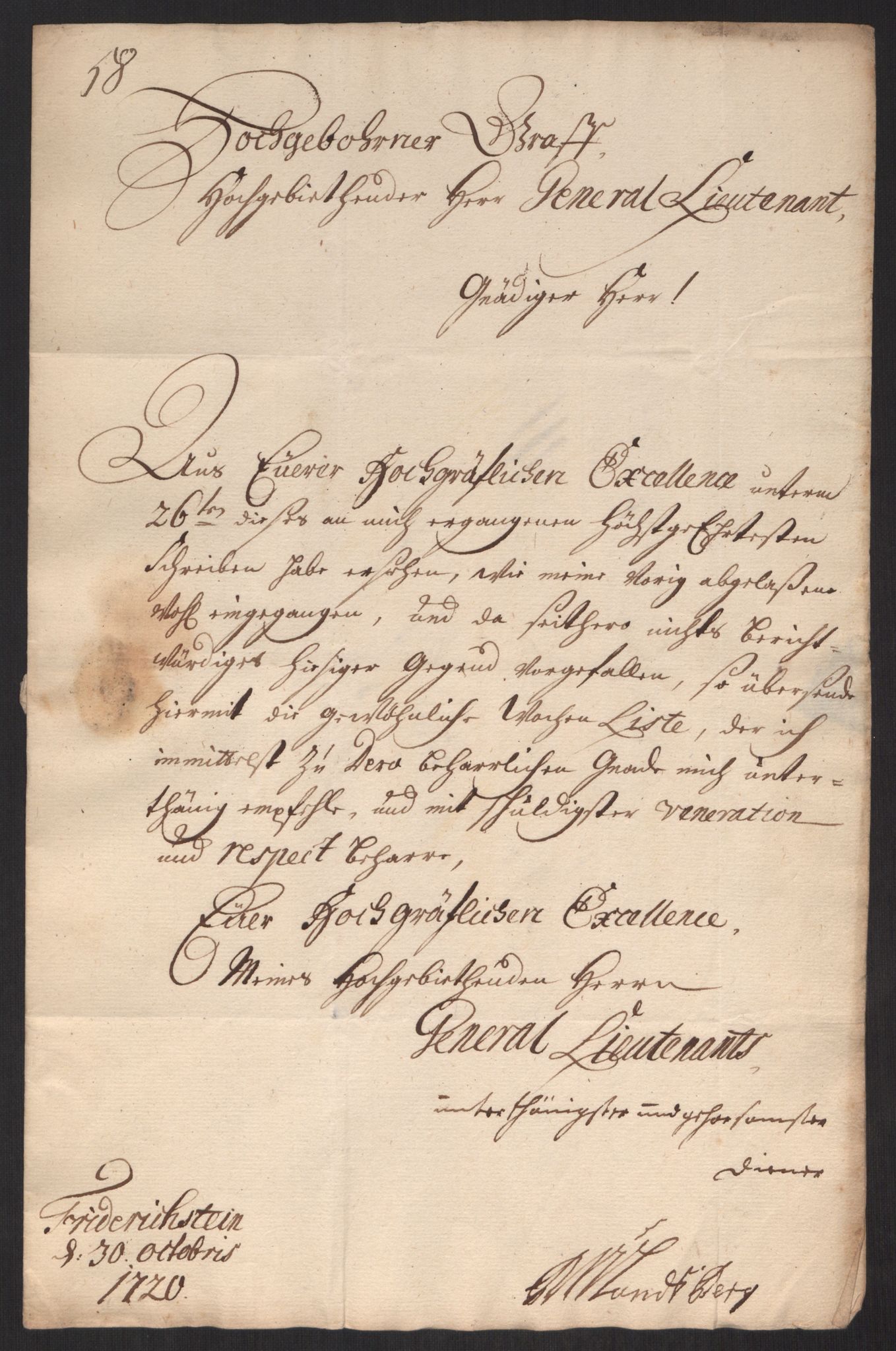 Kommanderende general (KG I) med Det norske krigsdirektorium, AV/RA-EA-5419/D/L0152: Fredriksten festning: Brev, inventarfortegnelser og regnskapsekstrakter, 1720-1723, p. 212