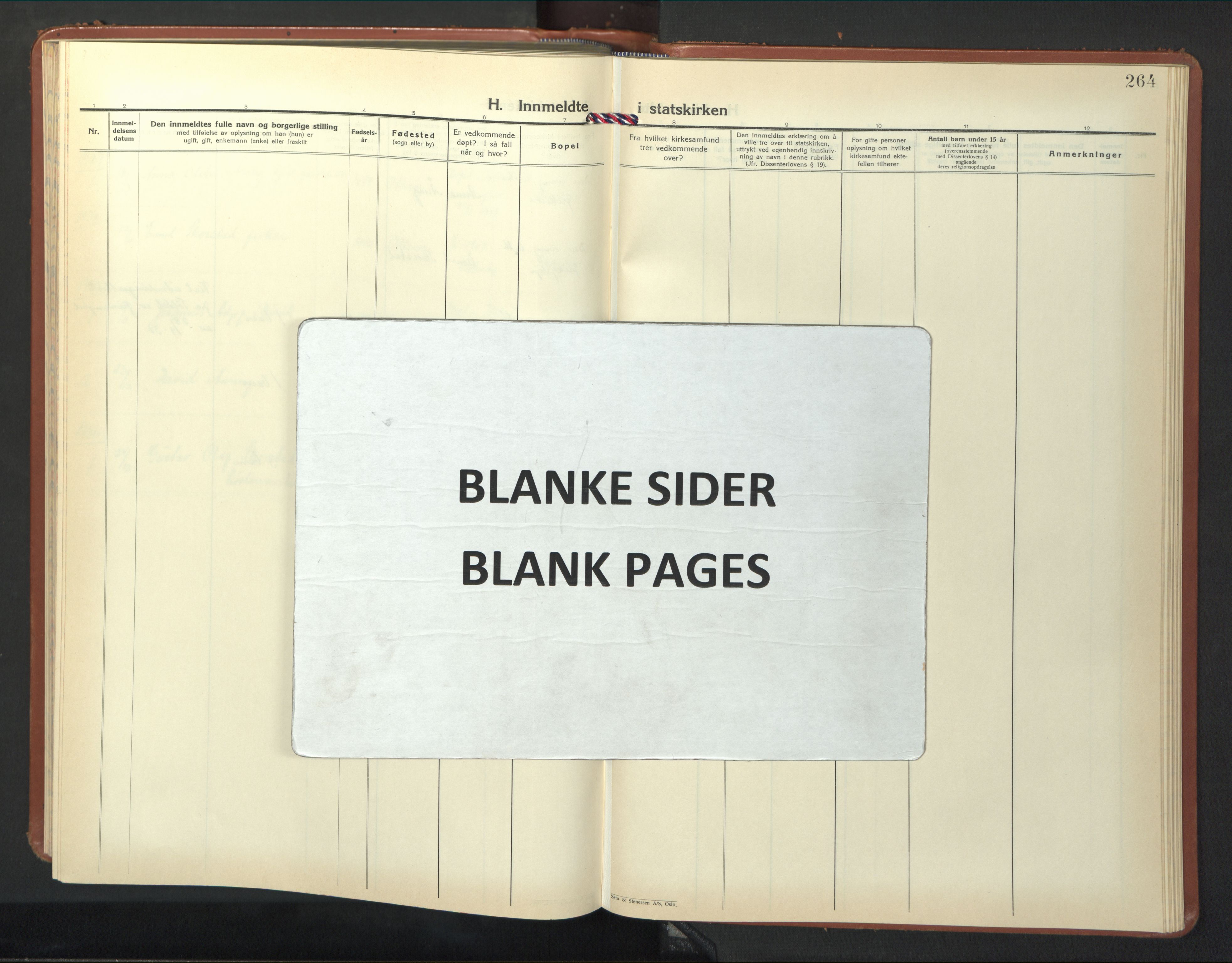 Ministerialprotokoller, klokkerbøker og fødselsregistre - Nord-Trøndelag, SAT/A-1458/774/L0631: Parish register (copy) no. 774C02, 1934-1950, p. 264