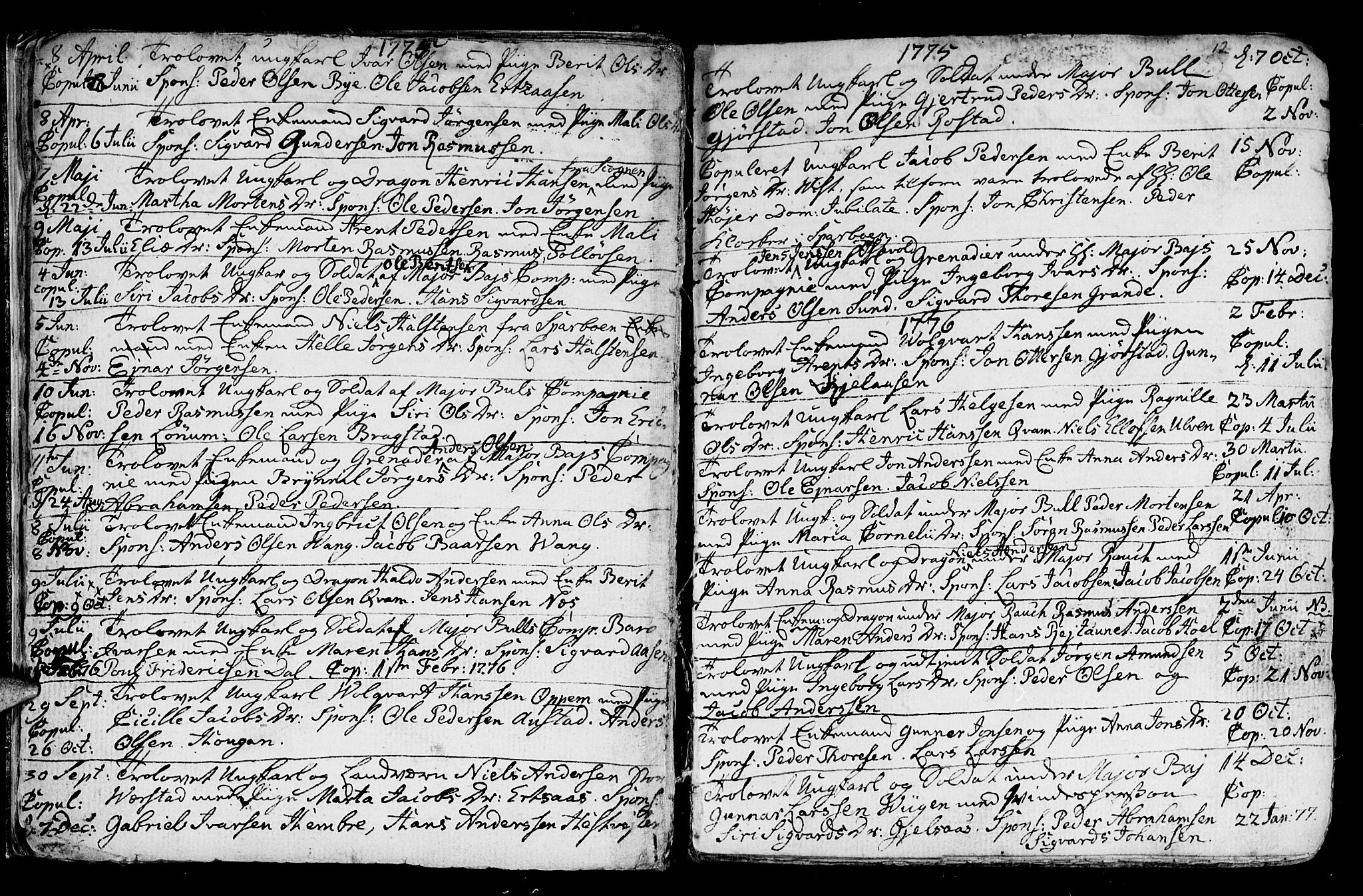 Ministerialprotokoller, klokkerbøker og fødselsregistre - Nord-Trøndelag, SAT/A-1458/730/L0273: Parish register (official) no. 730A02, 1762-1802, p. 12