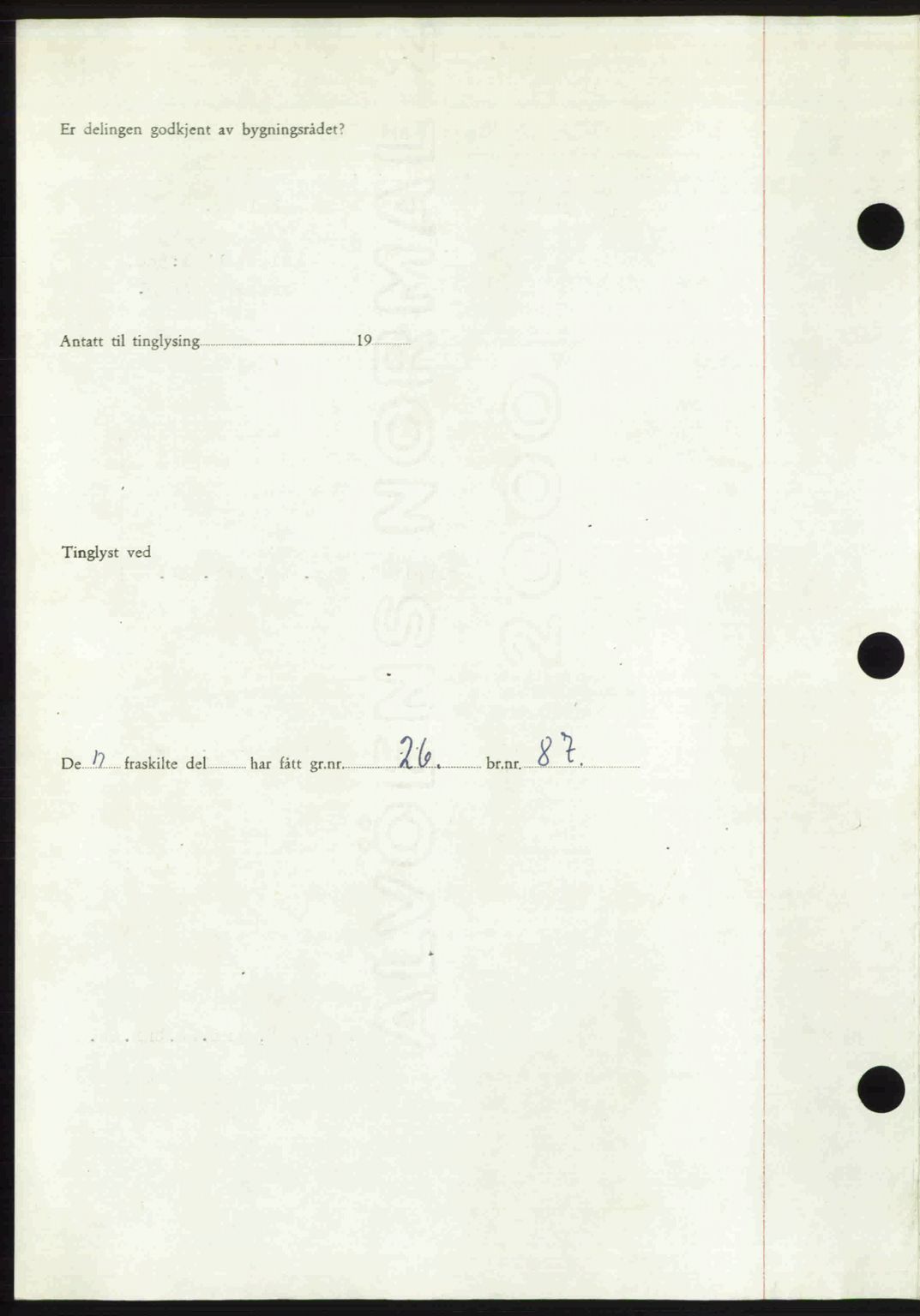 Romsdal sorenskriveri, AV/SAT-A-4149/1/2/2C: Mortgage book no. A30, 1949-1949, Diary no: : 2466/1949