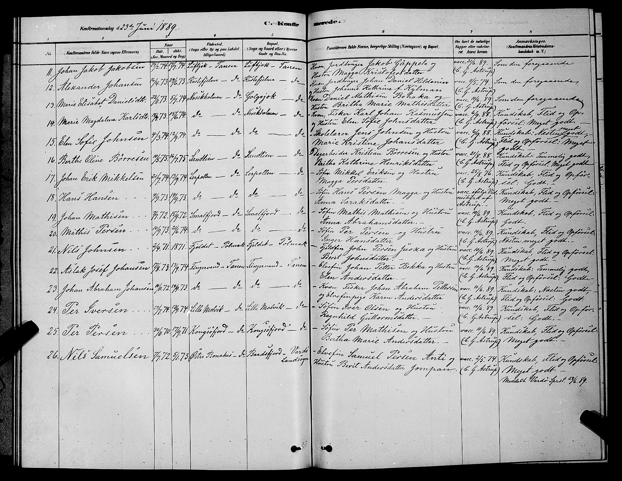 Tana sokneprestkontor, AV/SATØ-S-1334/H/Hb/L0003klokker: Parish register (copy) no. 3, 1878-1890