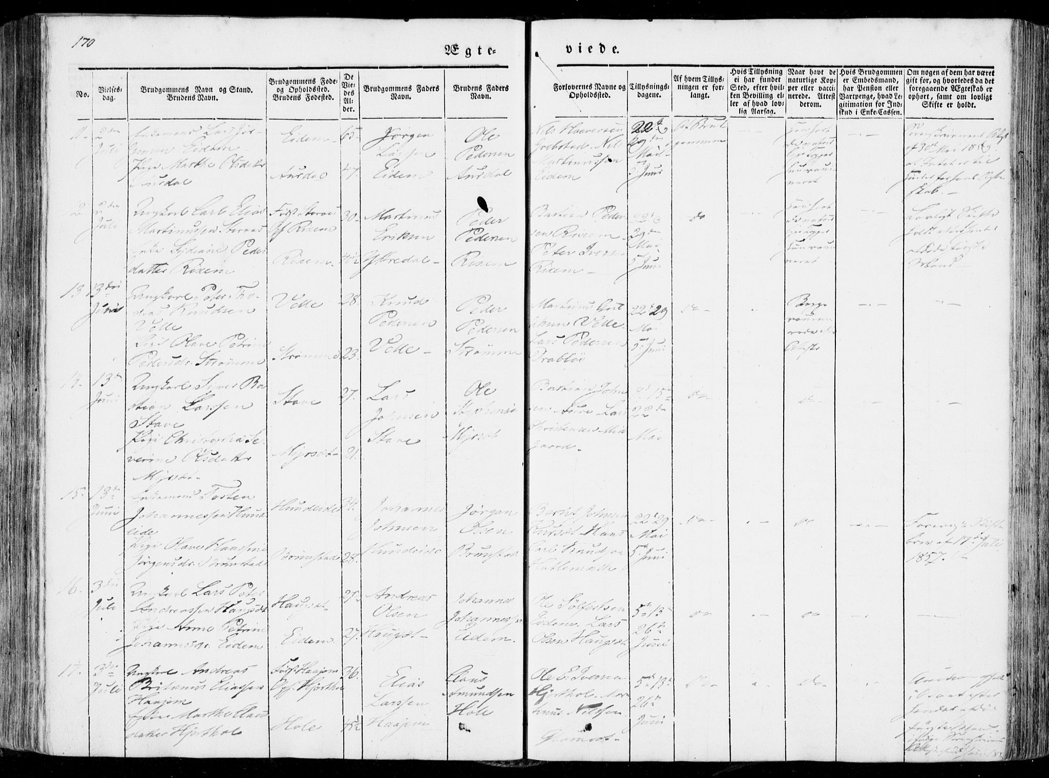 Ministerialprotokoller, klokkerbøker og fødselsregistre - Møre og Romsdal, AV/SAT-A-1454/522/L0313: Parish register (official) no. 522A08, 1852-1862, p. 170