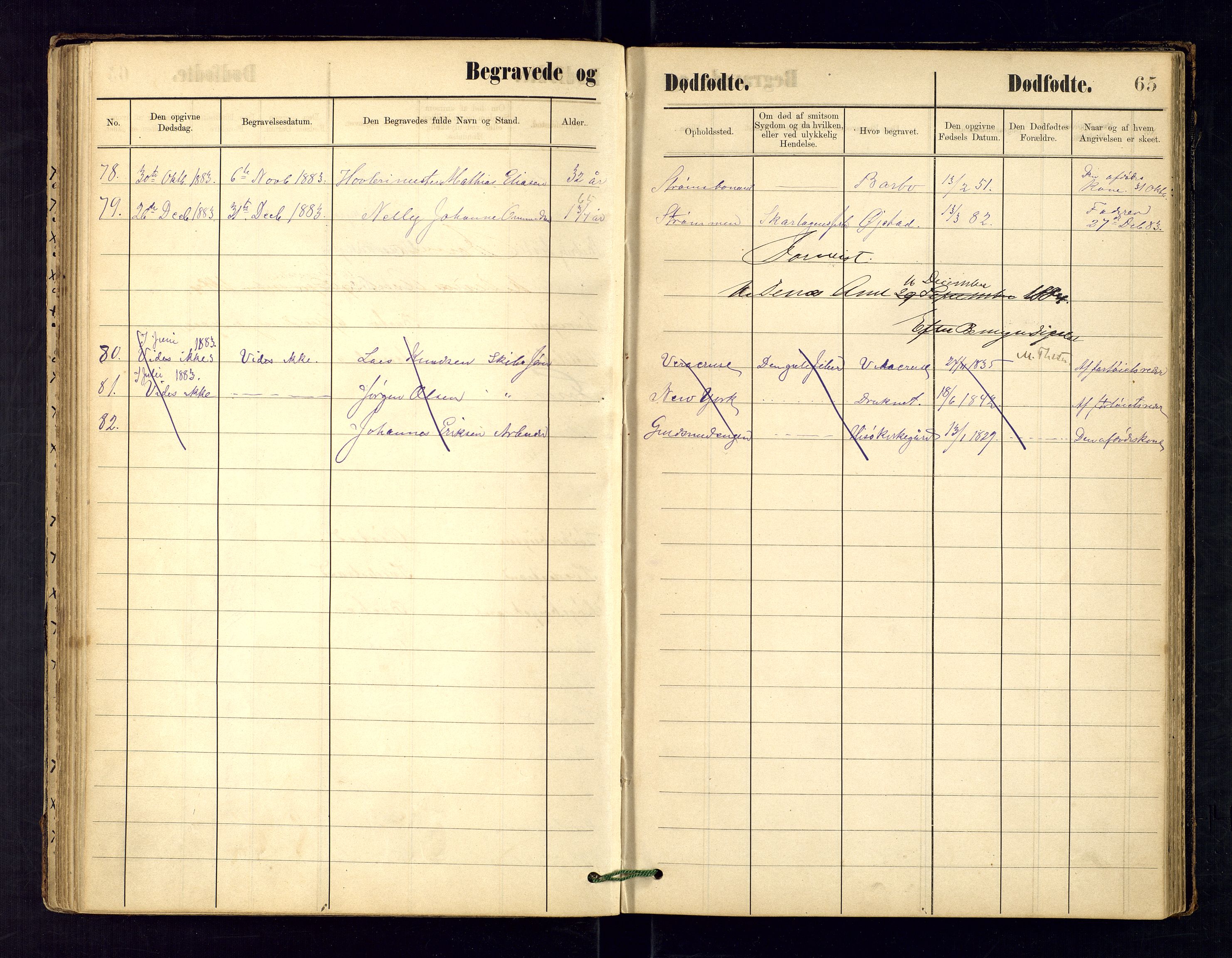 Metodistmenigheten, Arendal, AV/SAK-1292-0011/F/Fa/L0003: Dissenter register no. 3, 1879-1893, p. 65