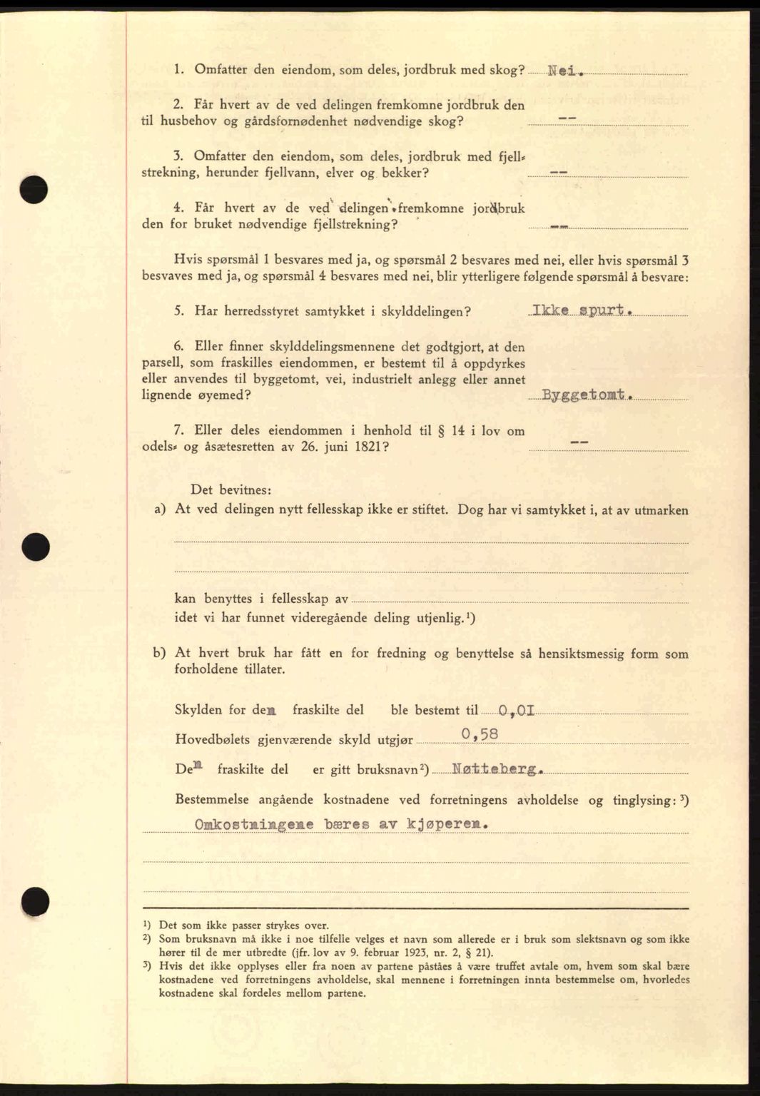 Nordmøre sorenskriveri, AV/SAT-A-4132/1/2/2Ca: Mortgage book no. A97, 1944-1944, Diary no: : 465/1944