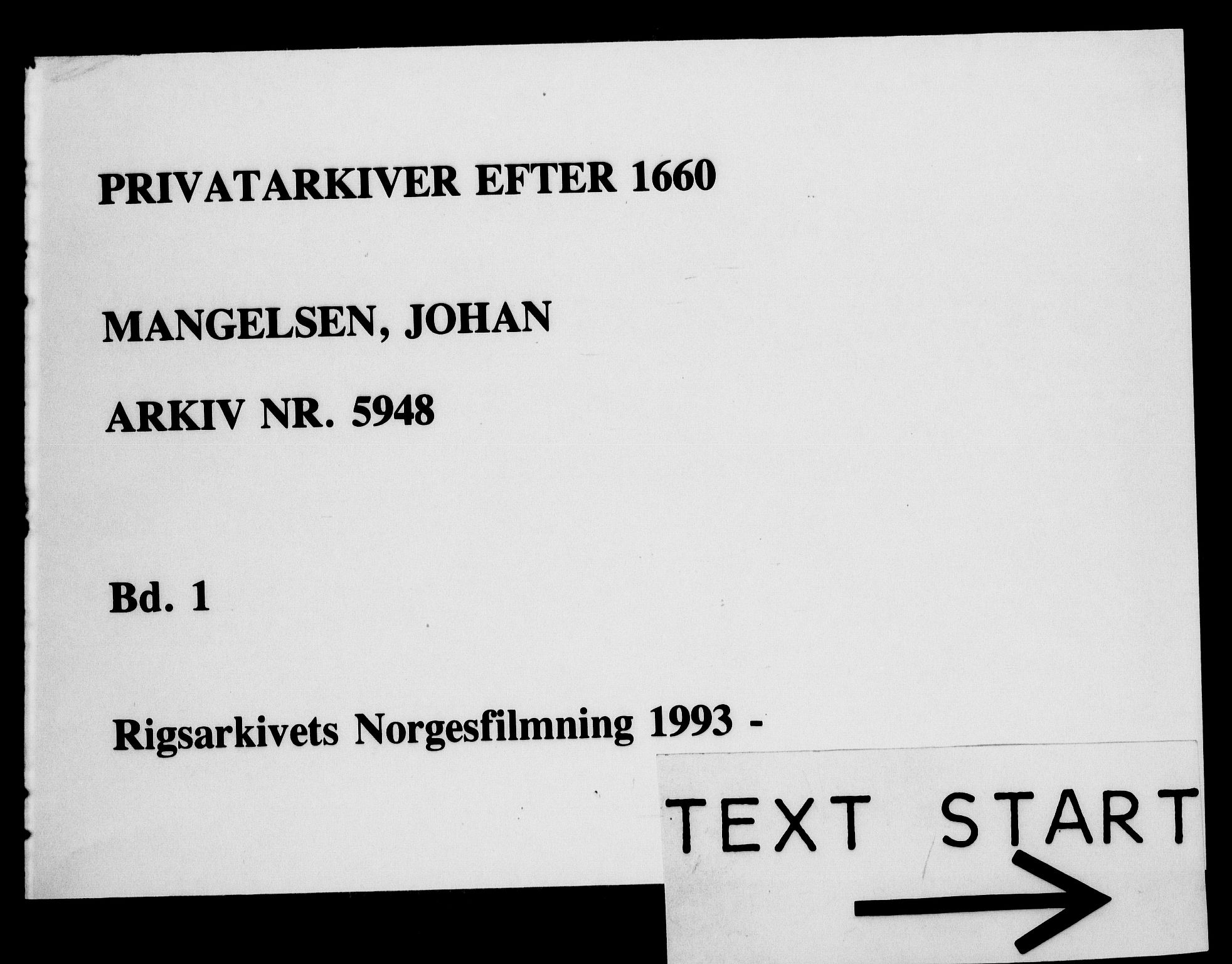 Fra DRA 1996, Privatarkiver etter 1660, RA/EA-5941/F/L0004: Privatarkiver etter 1660, 5948 Mangelsen, Johan (1694-1769), (offiser) og hustru Cathrine, født Bygball (1710-1765): Skifteakter, 1769, p. 1