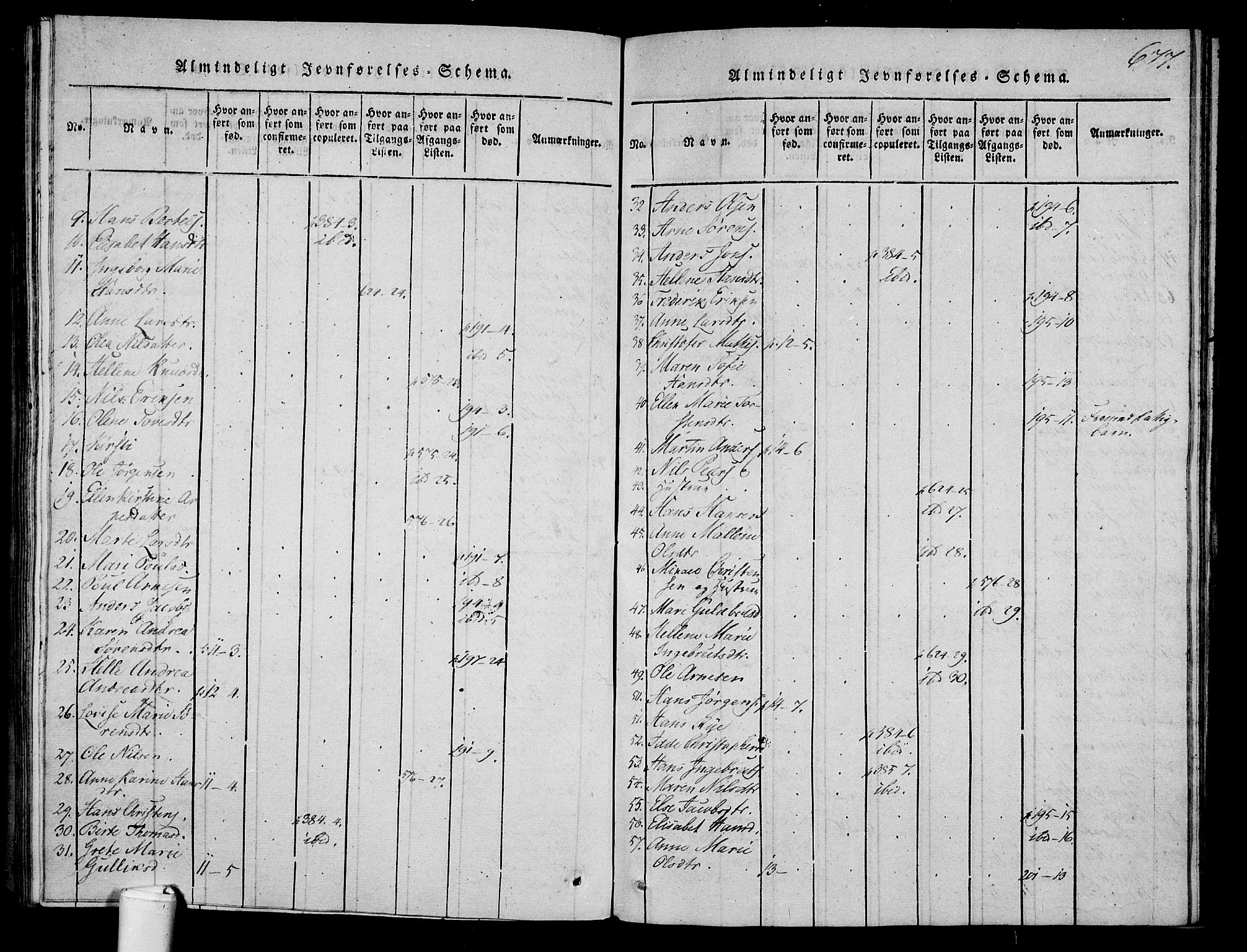 Våle kirkebøker, AV/SAKO-A-334/F/Fa/L0007: Parish register (official) no. I 7, 1814-1824, p. 676-677