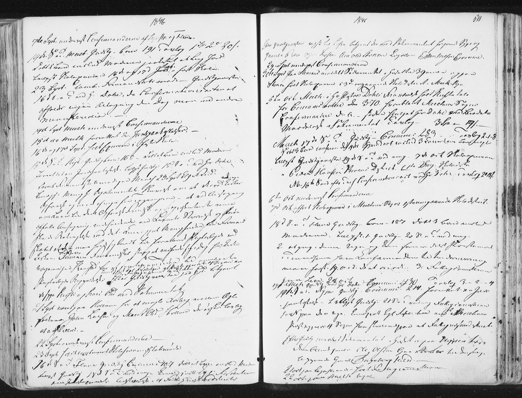 Ministerialprotokoller, klokkerbøker og fødselsregistre - Sør-Trøndelag, SAT/A-1456/691/L1074: Parish register (official) no. 691A06, 1842-1852, p. 511