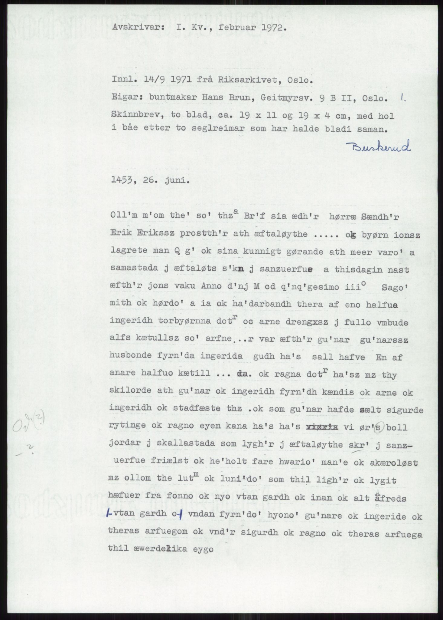 Samlinger til kildeutgivelse, Diplomavskriftsamlingen, RA/EA-4053/H/Ha, p. 1599