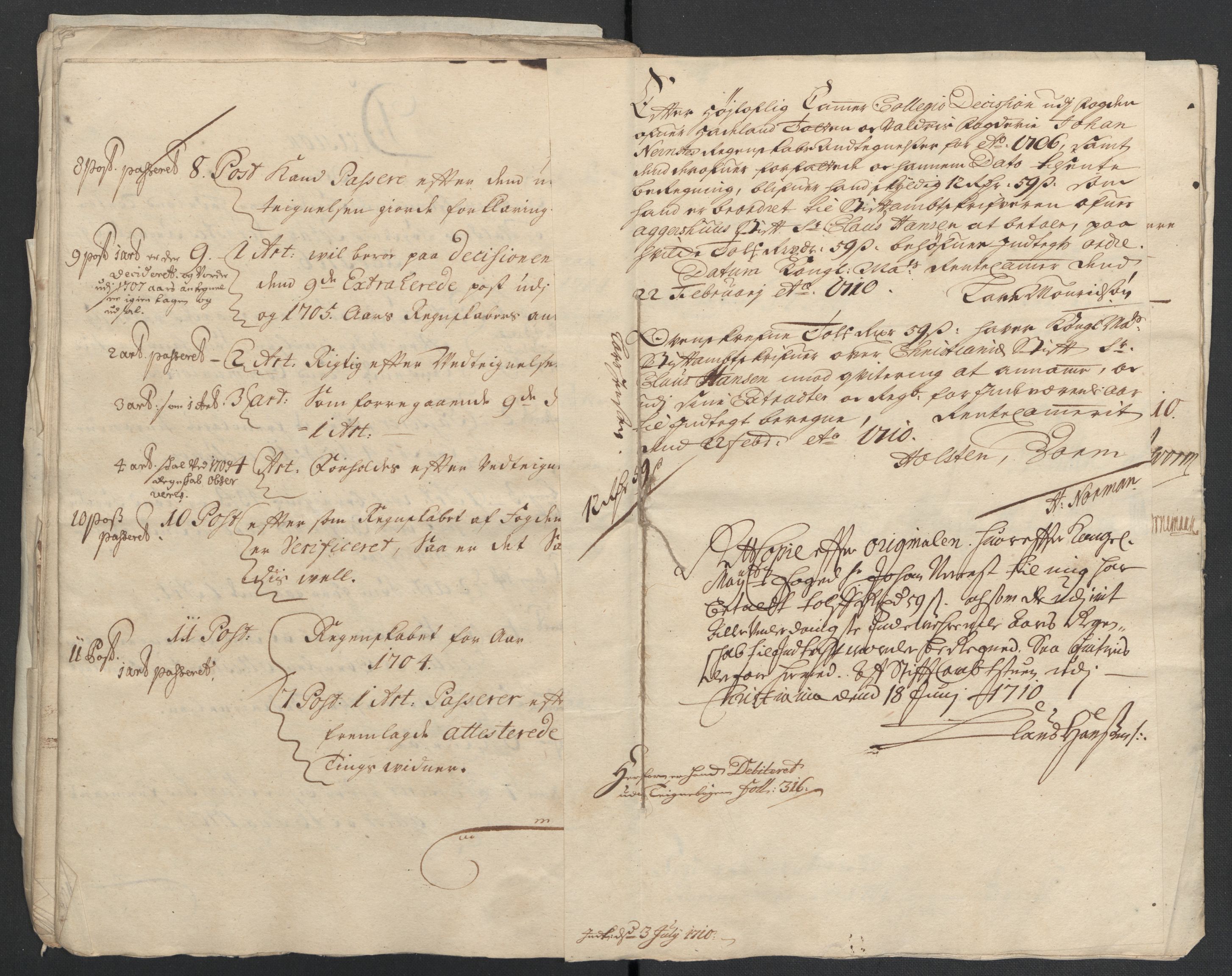 Rentekammeret inntil 1814, Reviderte regnskaper, Fogderegnskap, AV/RA-EA-4092/R18/L1304: Fogderegnskap Hadeland, Toten og Valdres, 1706, p. 411