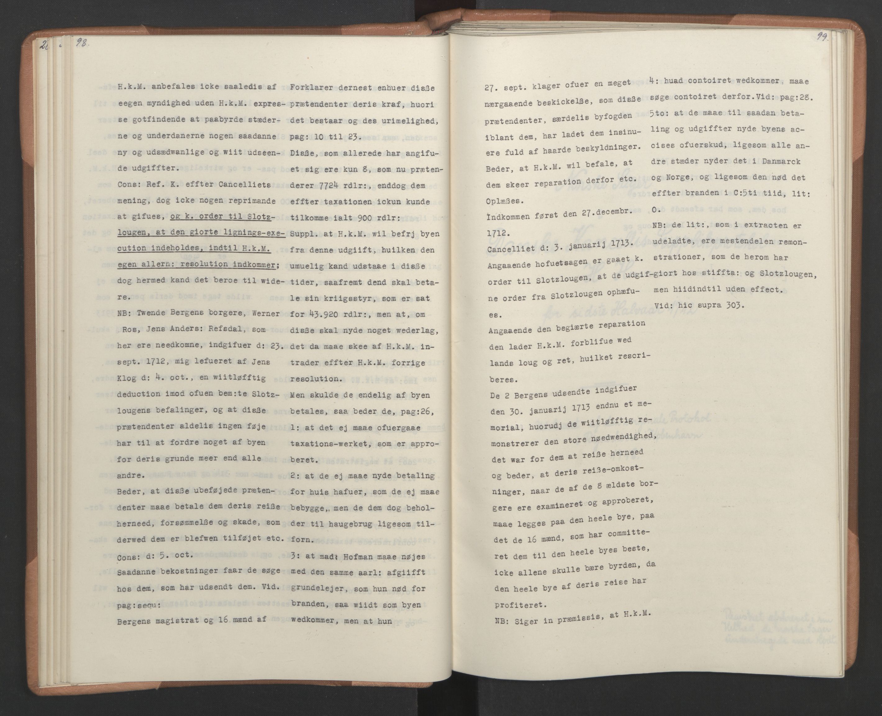 Avskriftsamlingen, RA/EA-4022/F/Fa/L0079: Supplikker, 1712-1713, p. 53