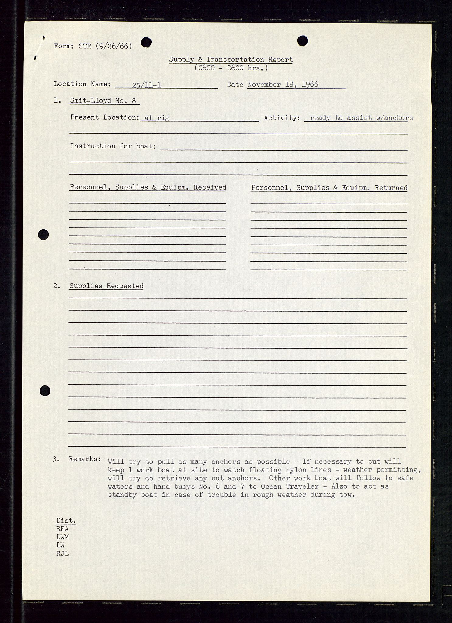 Pa 1512 - Esso Exploration and Production Norway Inc., AV/SAST-A-101917/E/Ea/L0012: Well 25/11-1 og Well 25/10-3, 1966-1967, p. 123