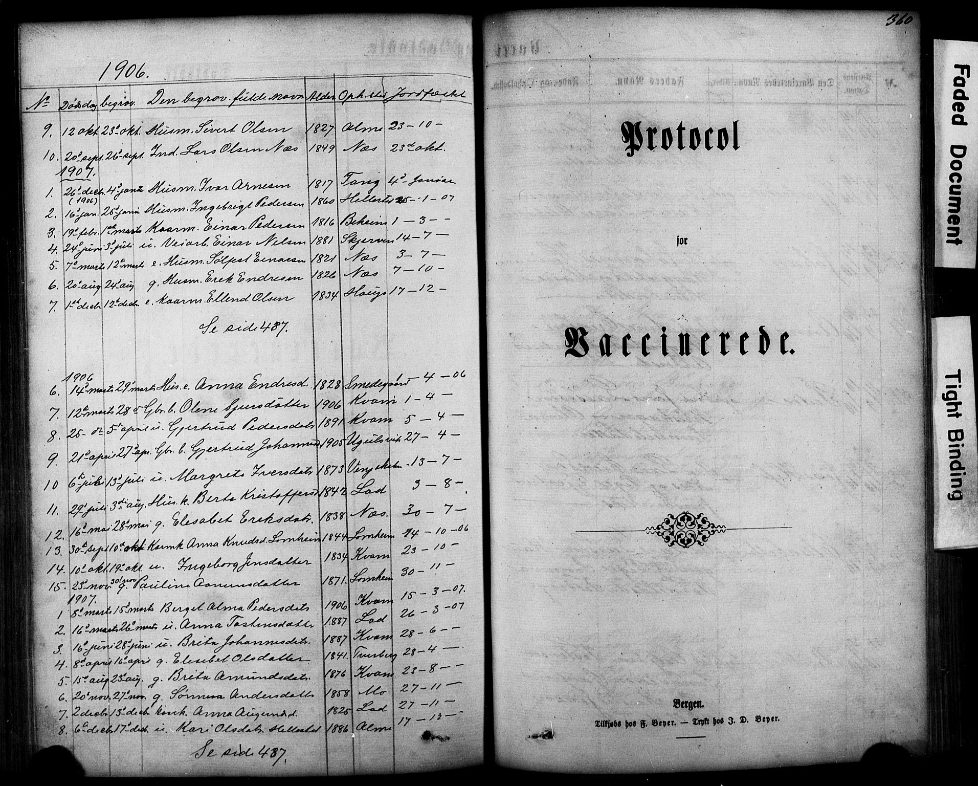 Hafslo sokneprestembete, SAB/A-80301/H/Hab/Haba/L0001: Parish register (copy) no. A 1, 1866-1908, p. 360