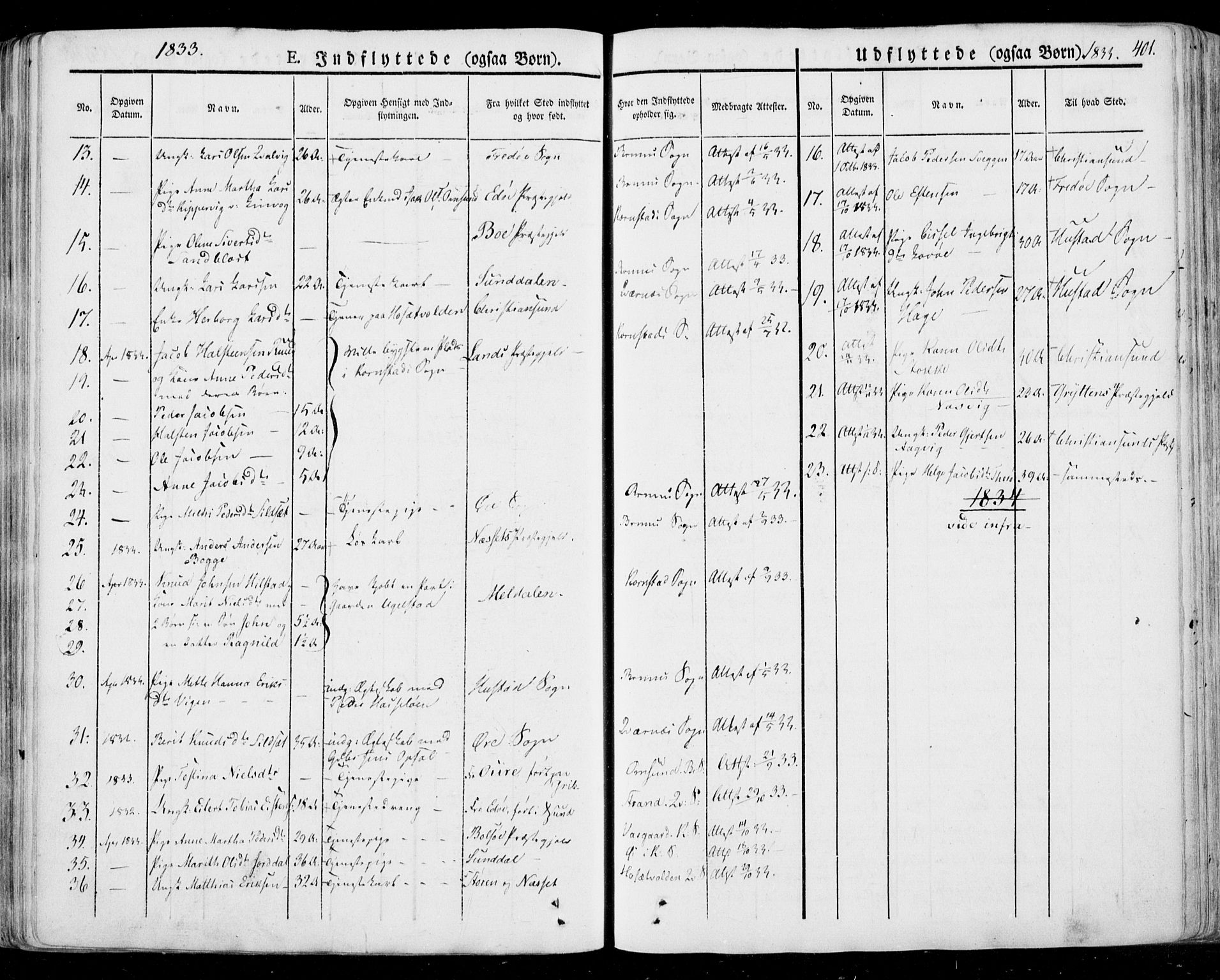 Ministerialprotokoller, klokkerbøker og fødselsregistre - Møre og Romsdal, SAT/A-1454/568/L0803: Parish register (official) no. 568A10, 1830-1853, p. 401
