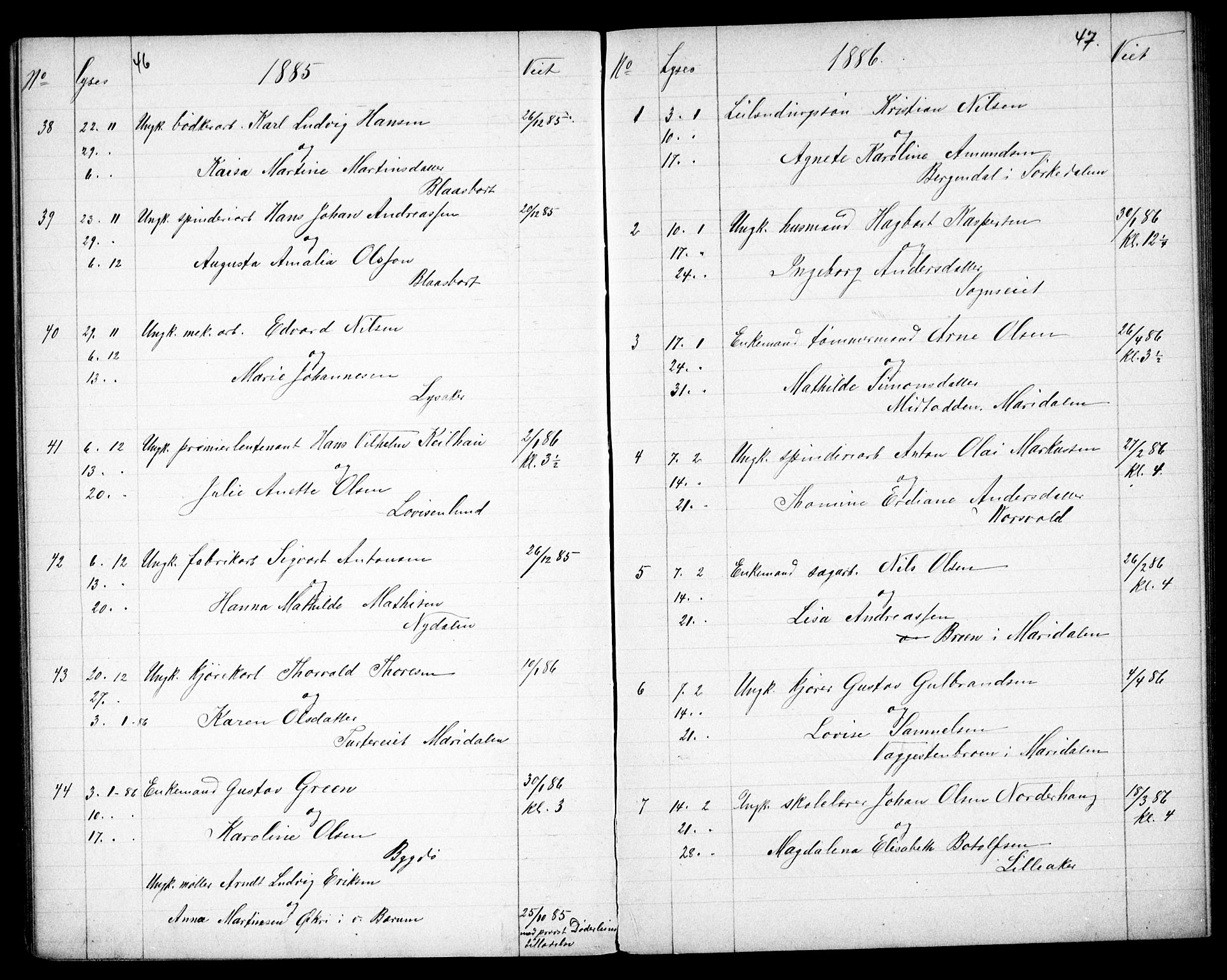Vestre Aker prestekontor Kirkebøker, SAO/A-10025/G/Ga/L0005: Parish register (copy) no. I 5, 1879-1901, p. 46-47